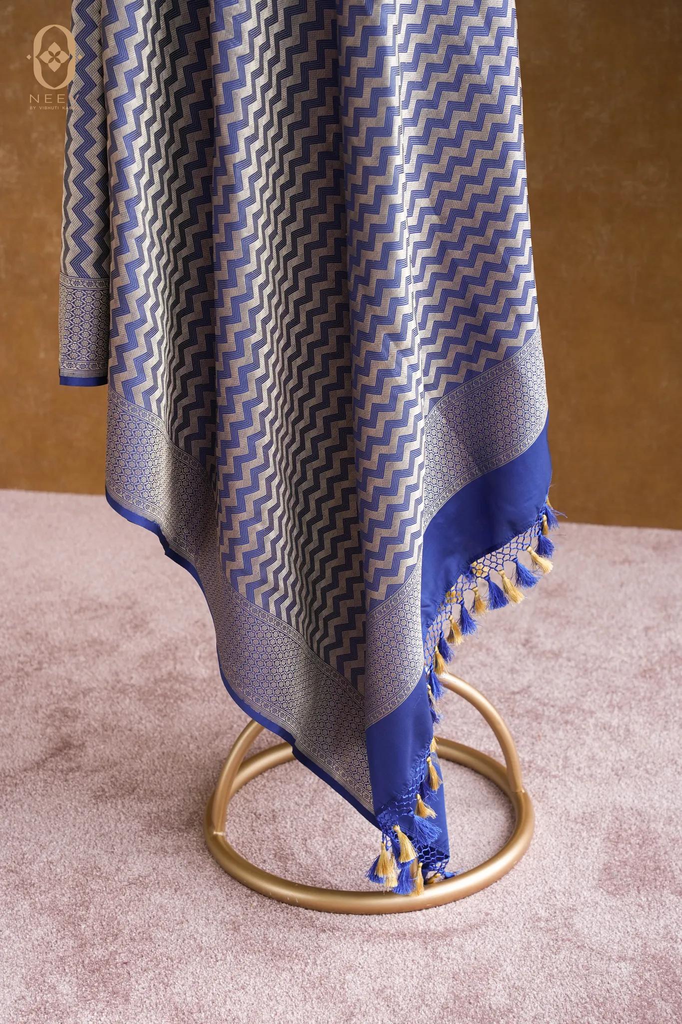 Katan Silk Zig Zag Dupatta