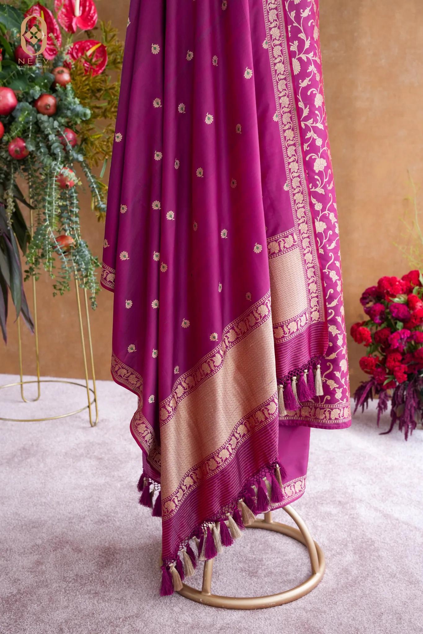 Katan Silk Jaal Suit Set
