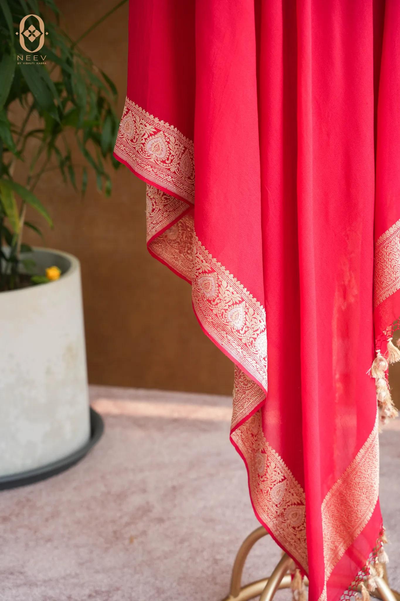 Paan Georgette Dupatta
