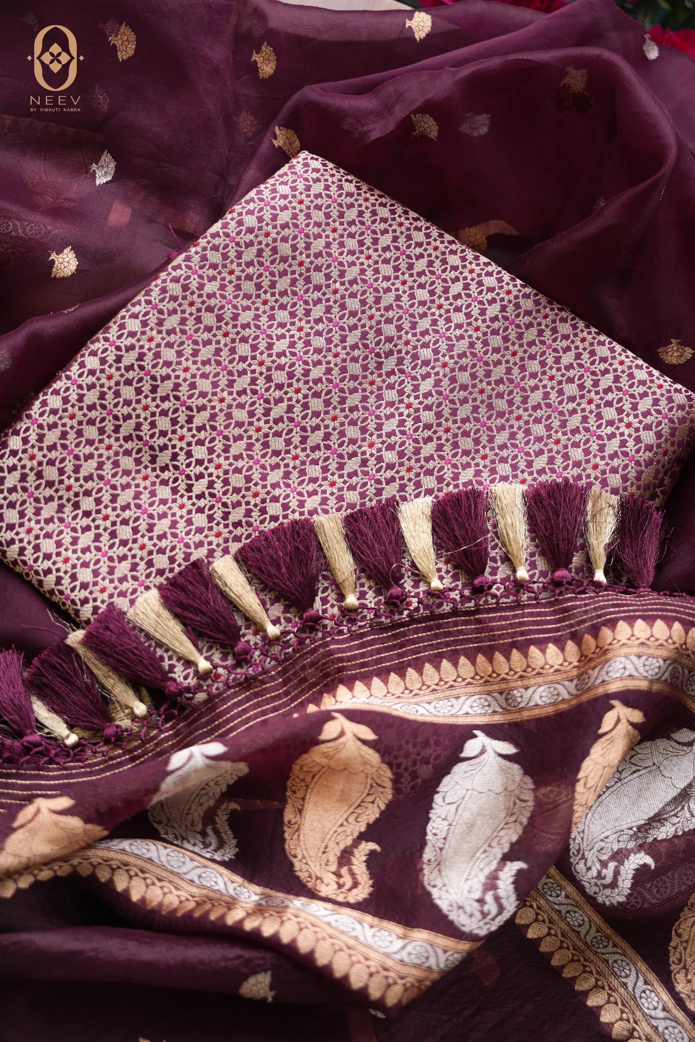Katan Silk Brocade Suit Set