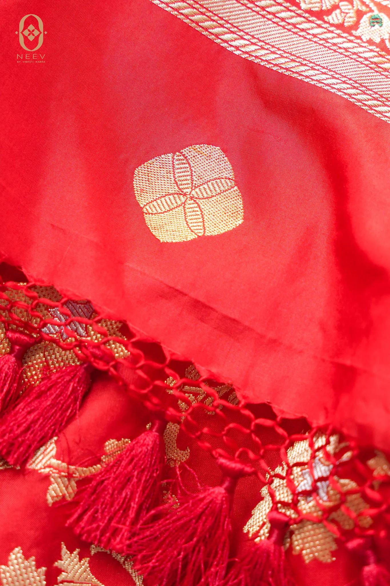 The Neev Red Dupatta