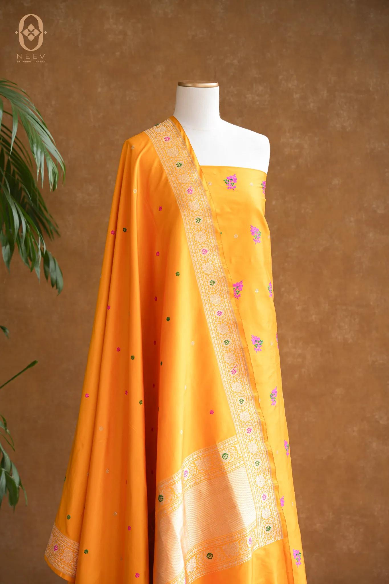 Katan Silk Meenakari Suit Set