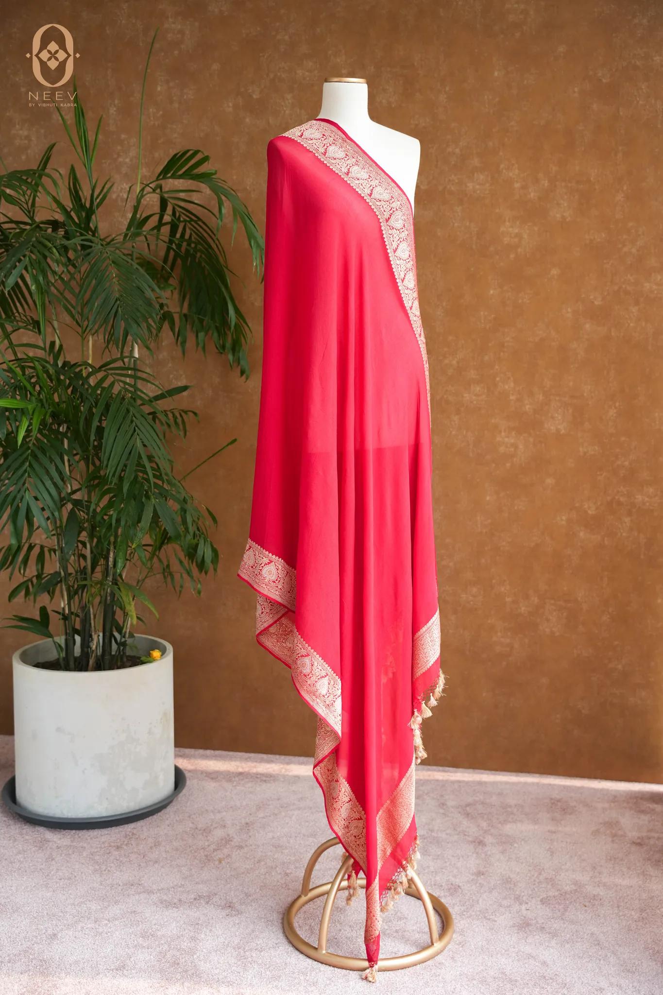 Paan Georgette Dupatta