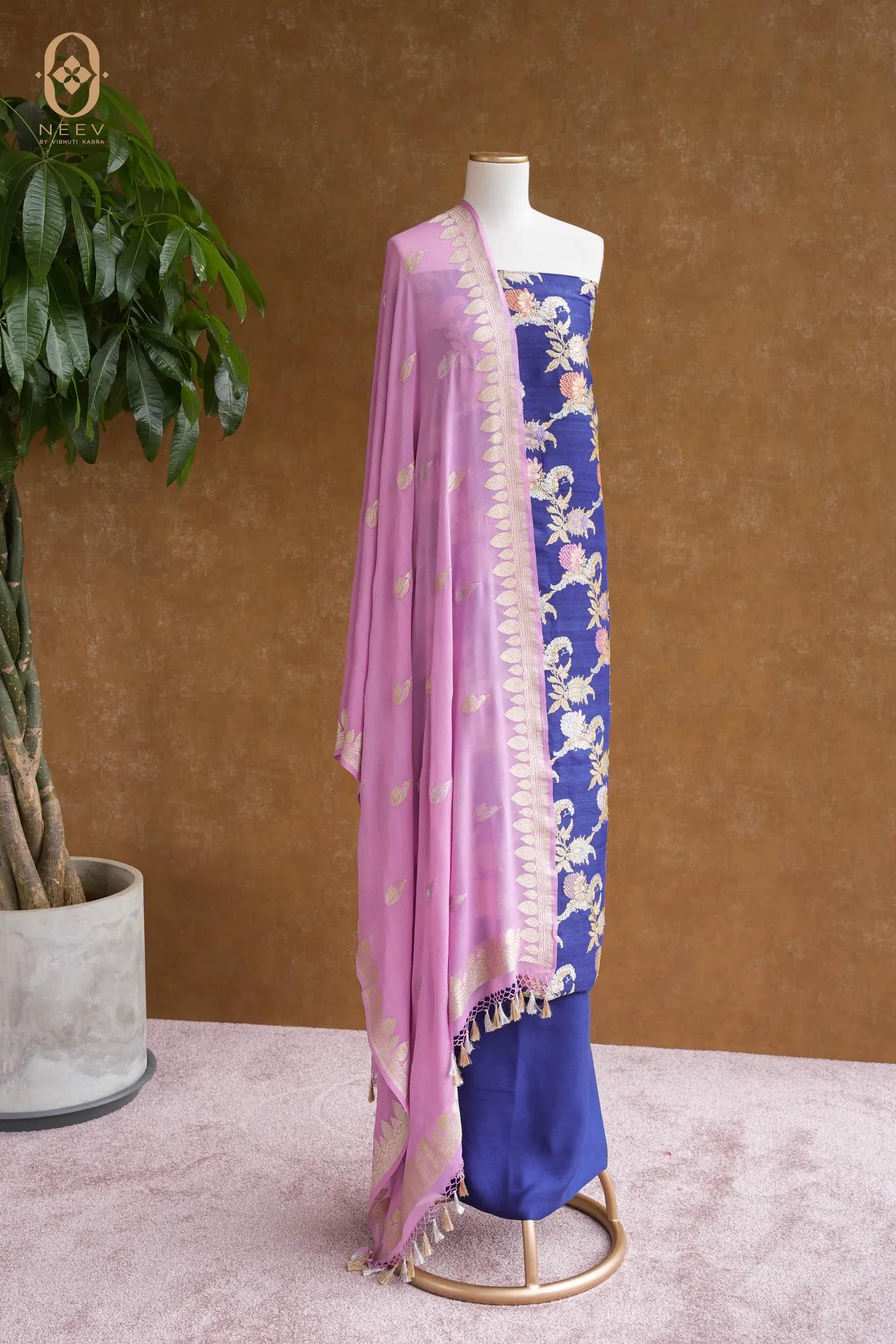 Premium Tassar Silk Suit Set