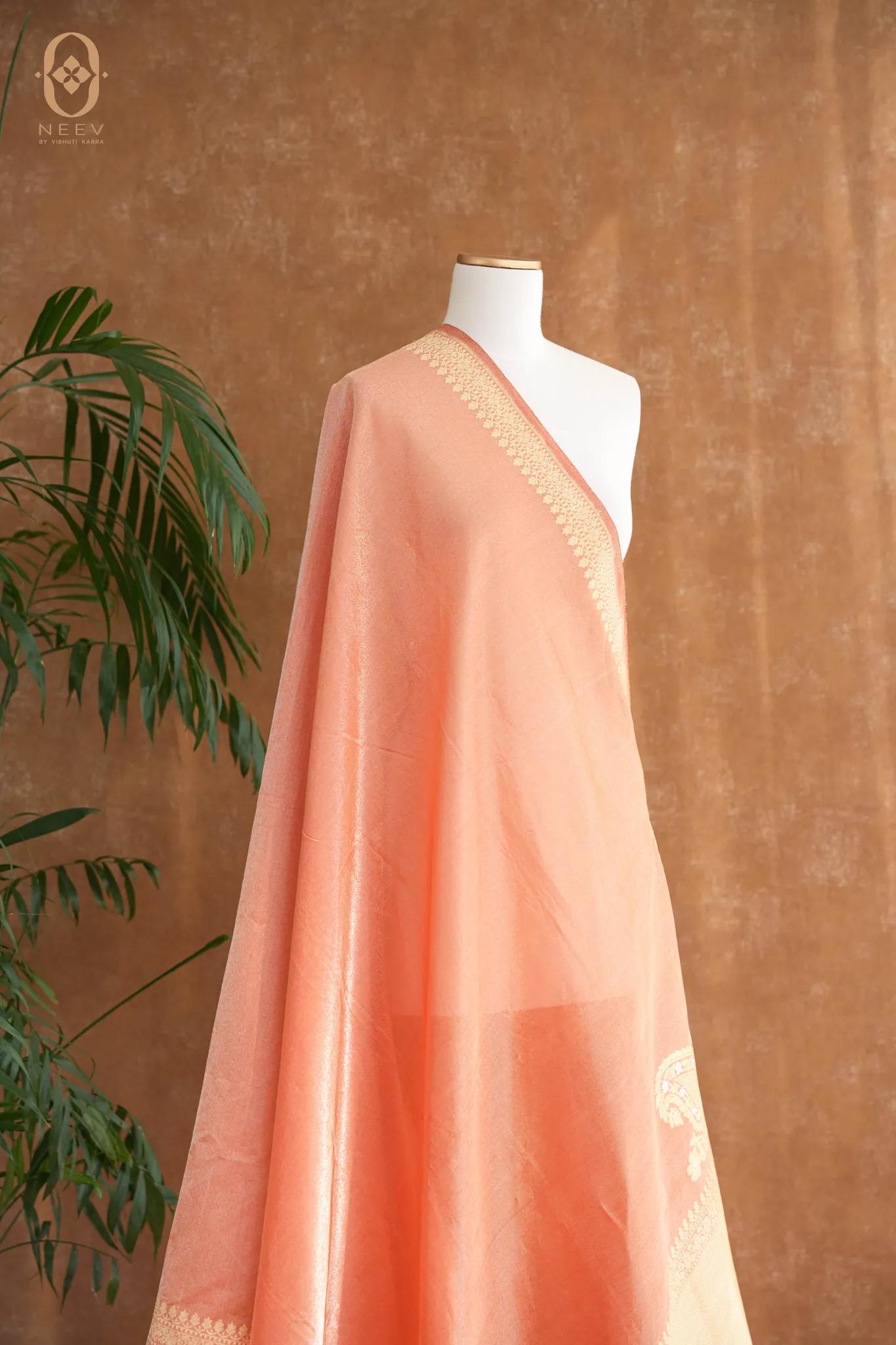 Tissue Silk Konia Border Dupatta