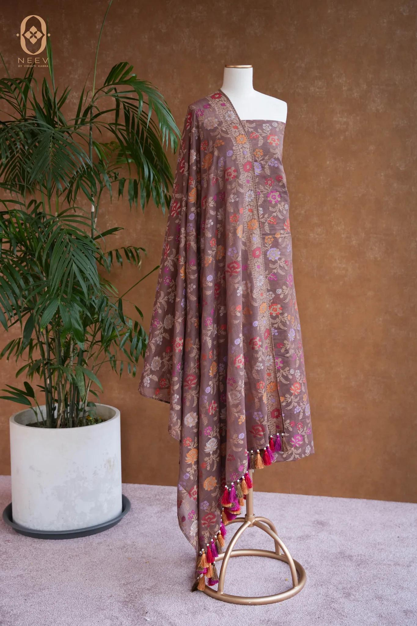 Ektara Cotton Multi Meenakari Suit Set