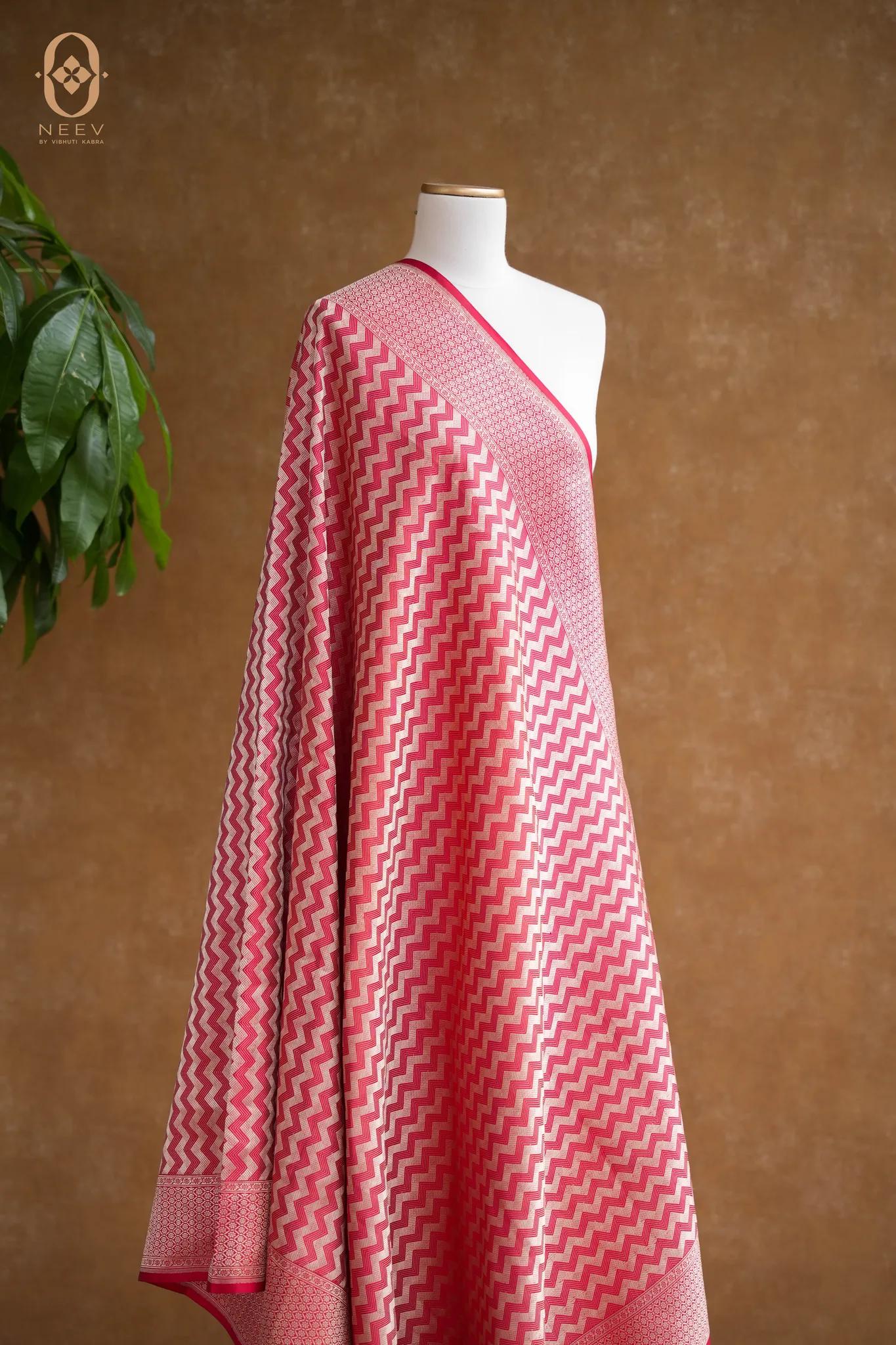 Katan Silk Zig Zag Dupatta