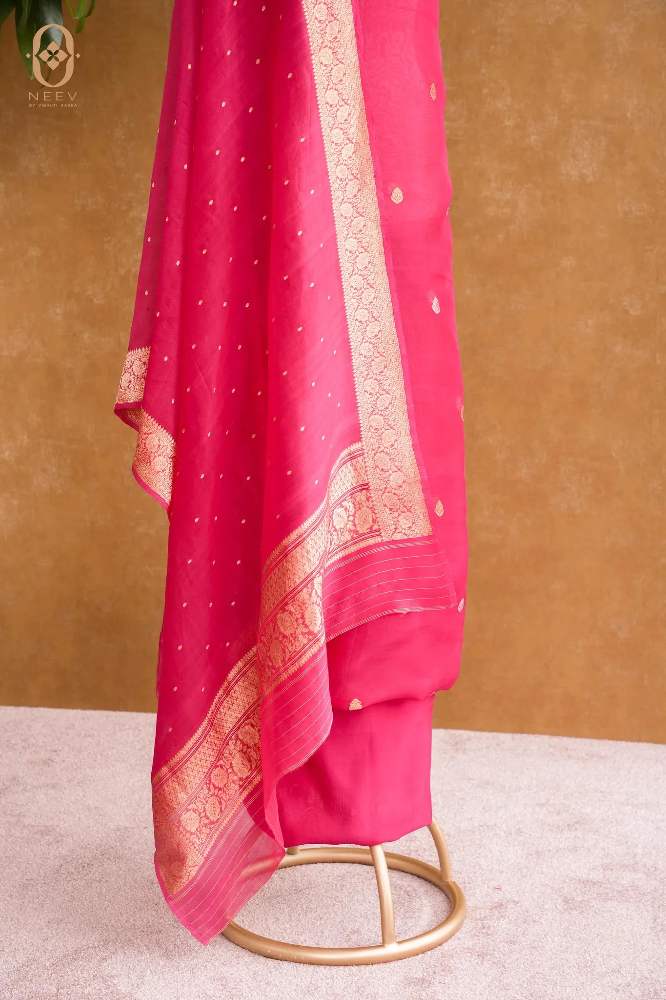 Kora Silk Boota Suit Set
