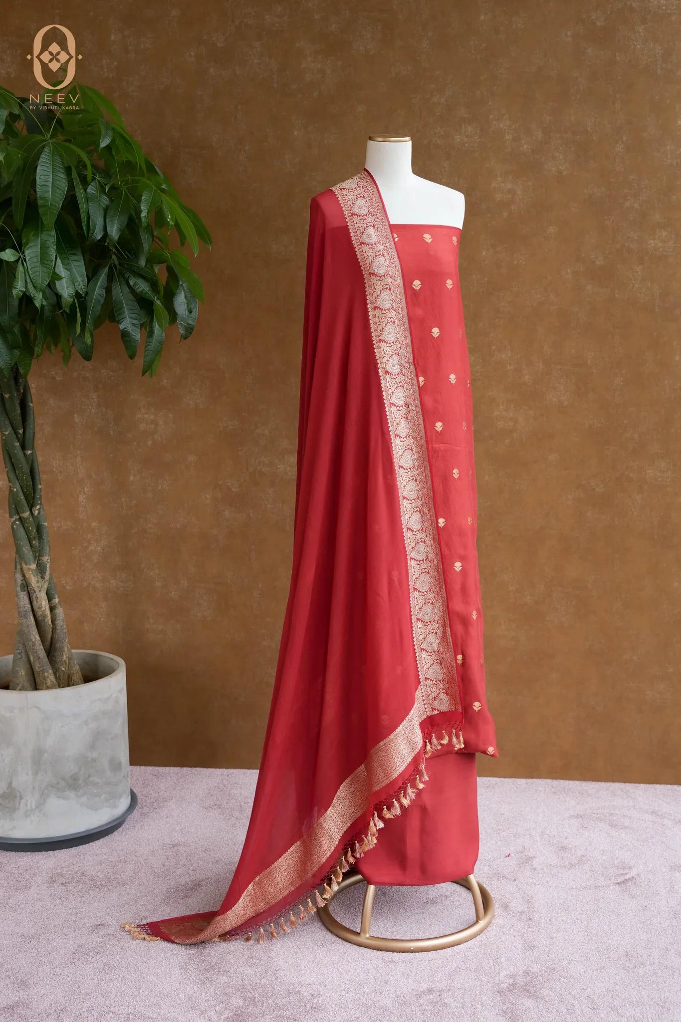 Chinia Silk Boota Suit Set