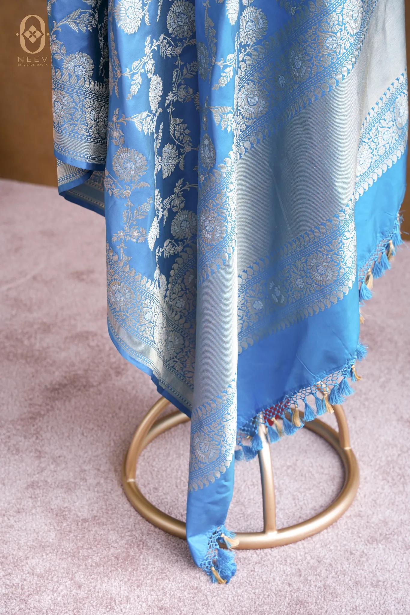 Premium Katan Silk Sona Rupa Jaal Dupatta