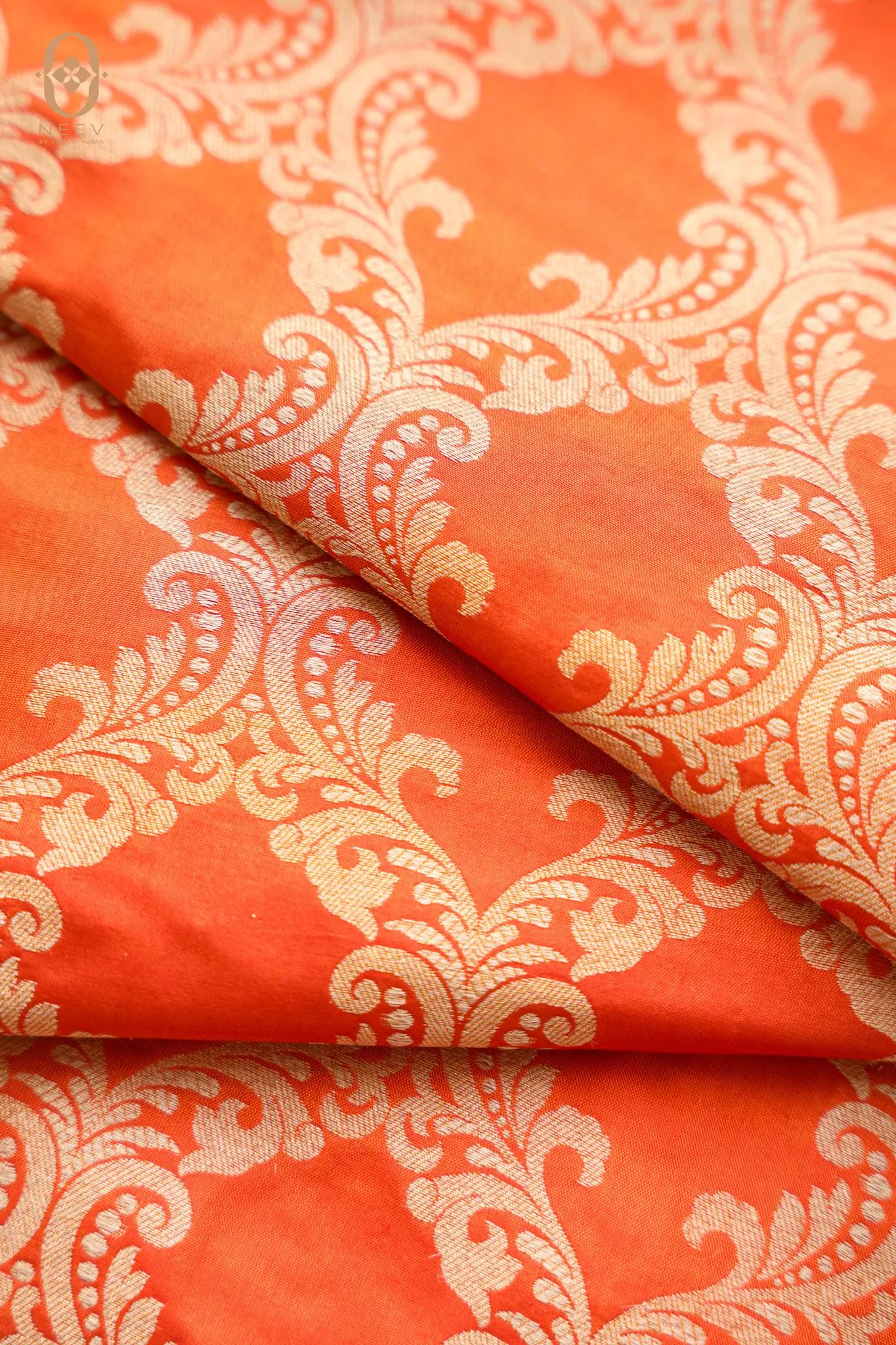 Katan Silk Jaal Fabric