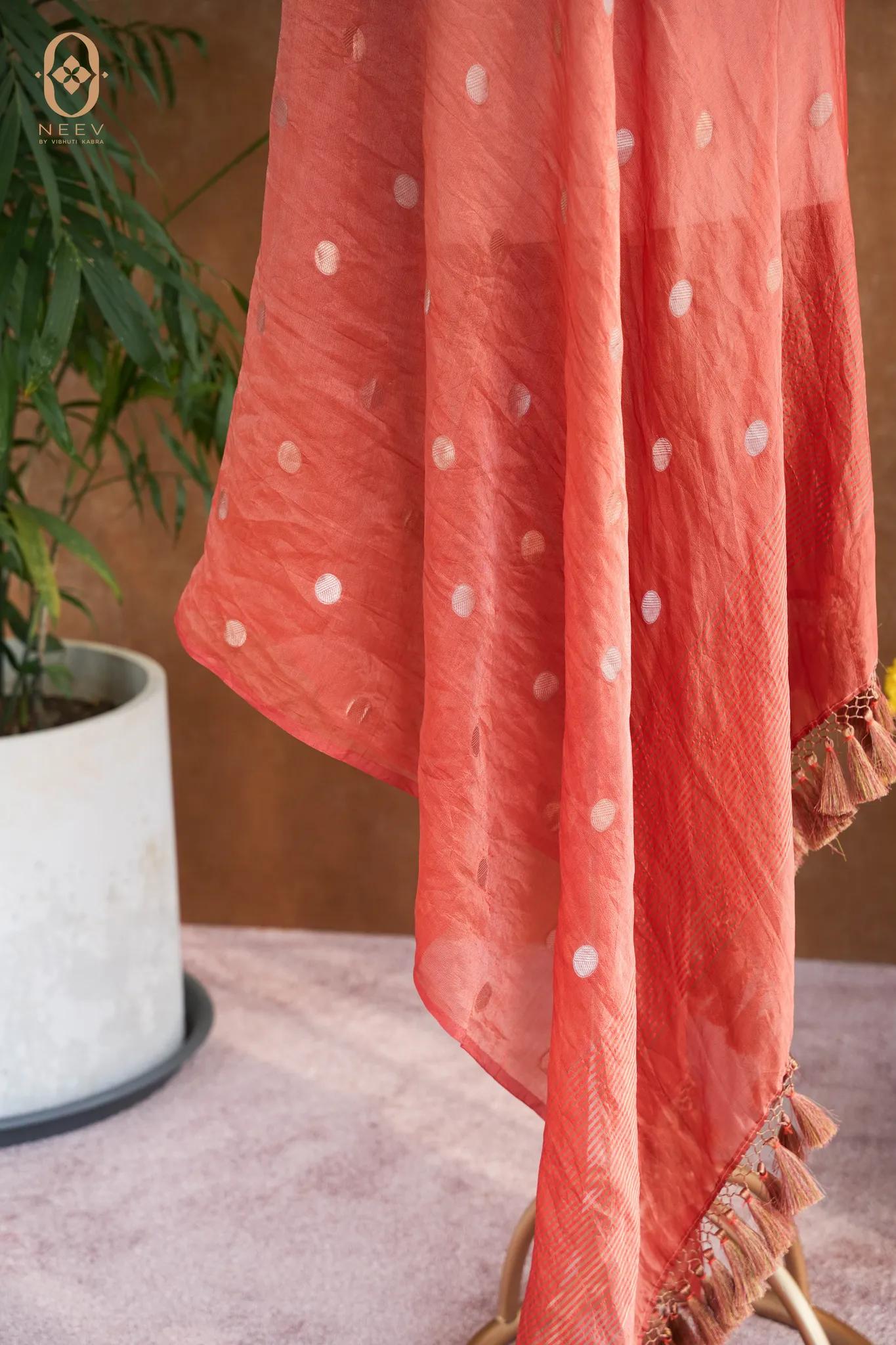 Tissue Silk Boota Dupatta