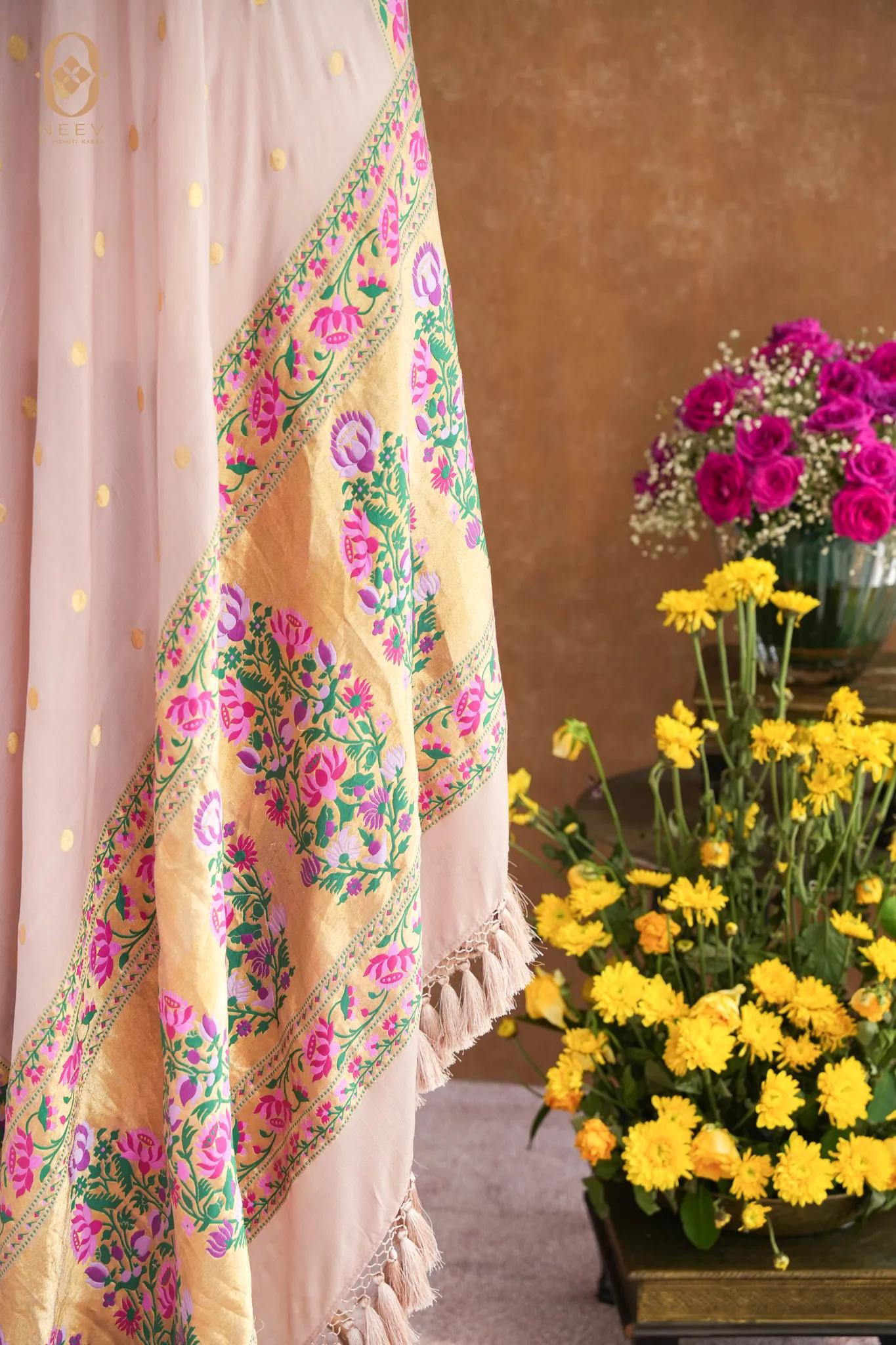 Georgette Meenakari Dupatta