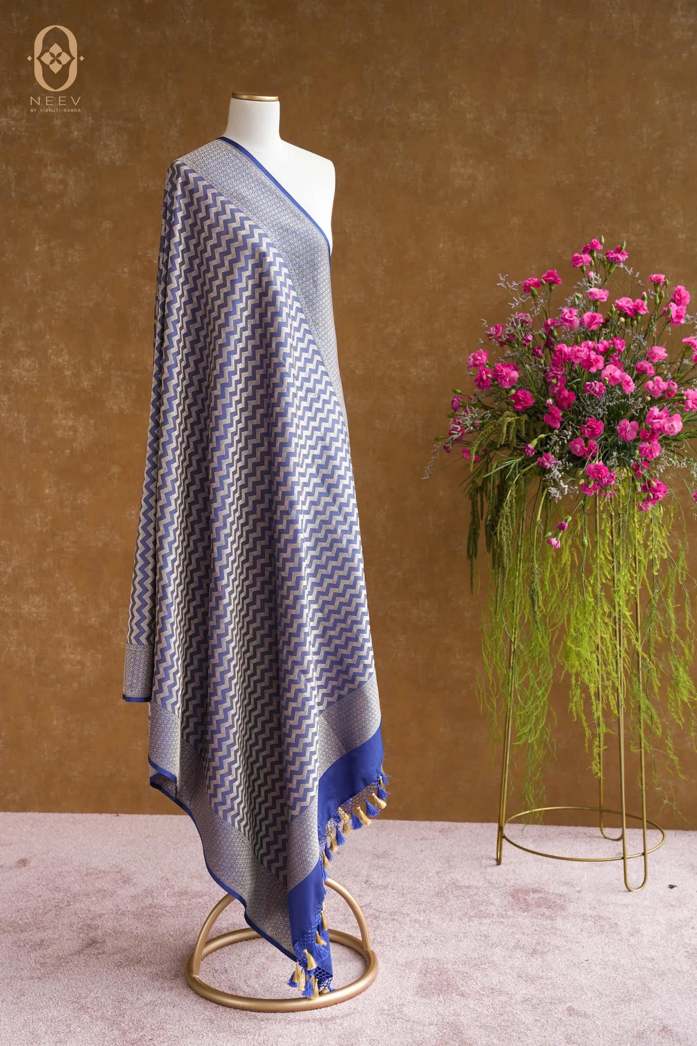 Katan Silk Zig Zag Dupatta