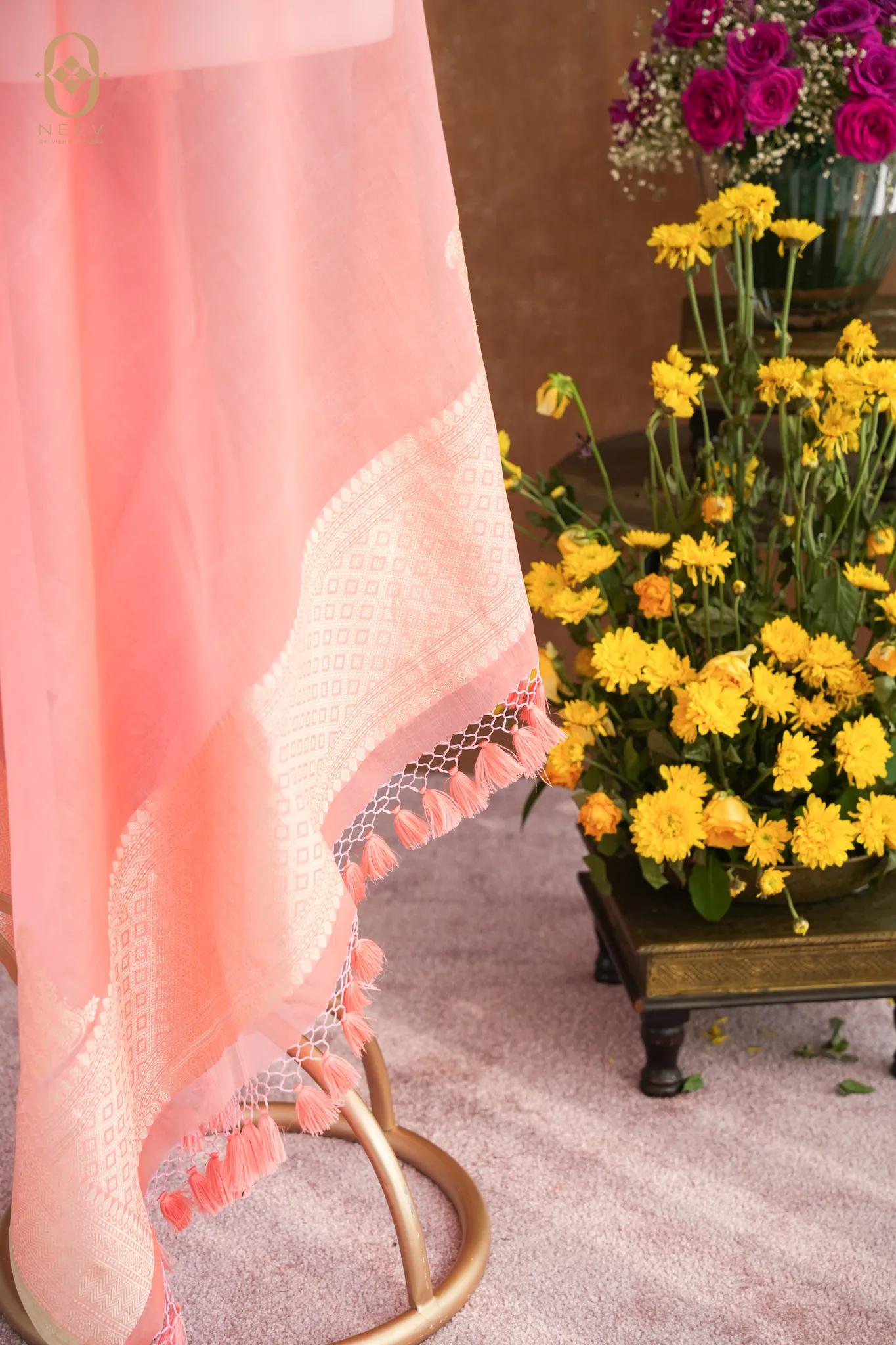 Kora Silk Koniya Dupatta