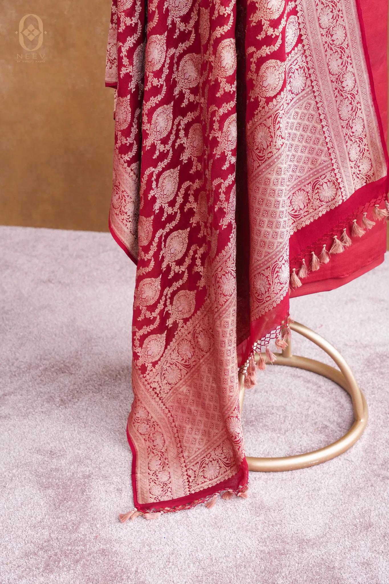 Georgette Jaal Dupatta Suit Set