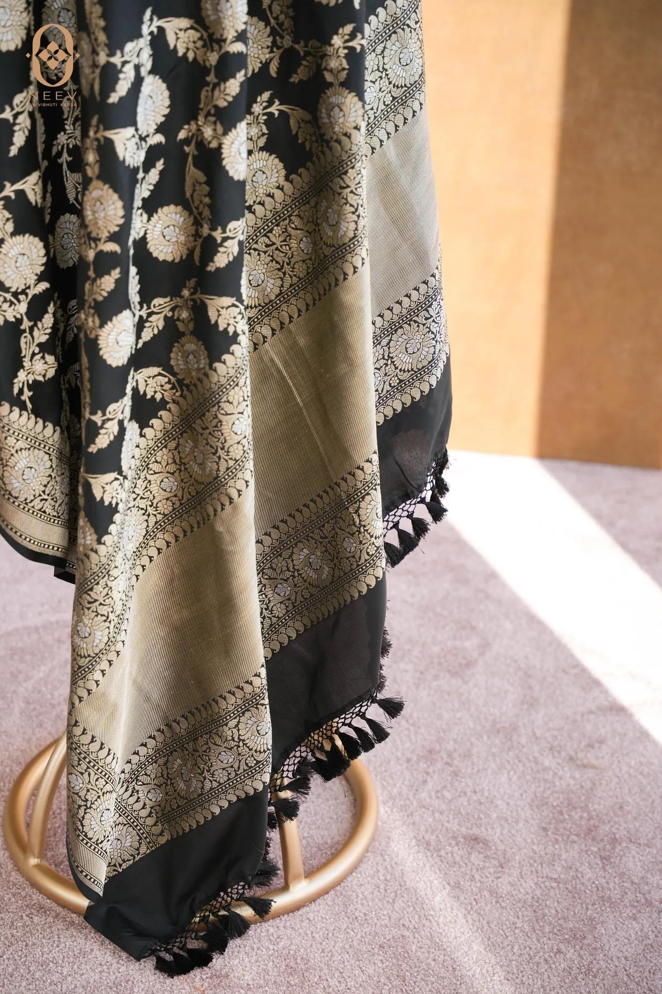 Premkum Katan Silk Sona Rupa Jaal Dupatta