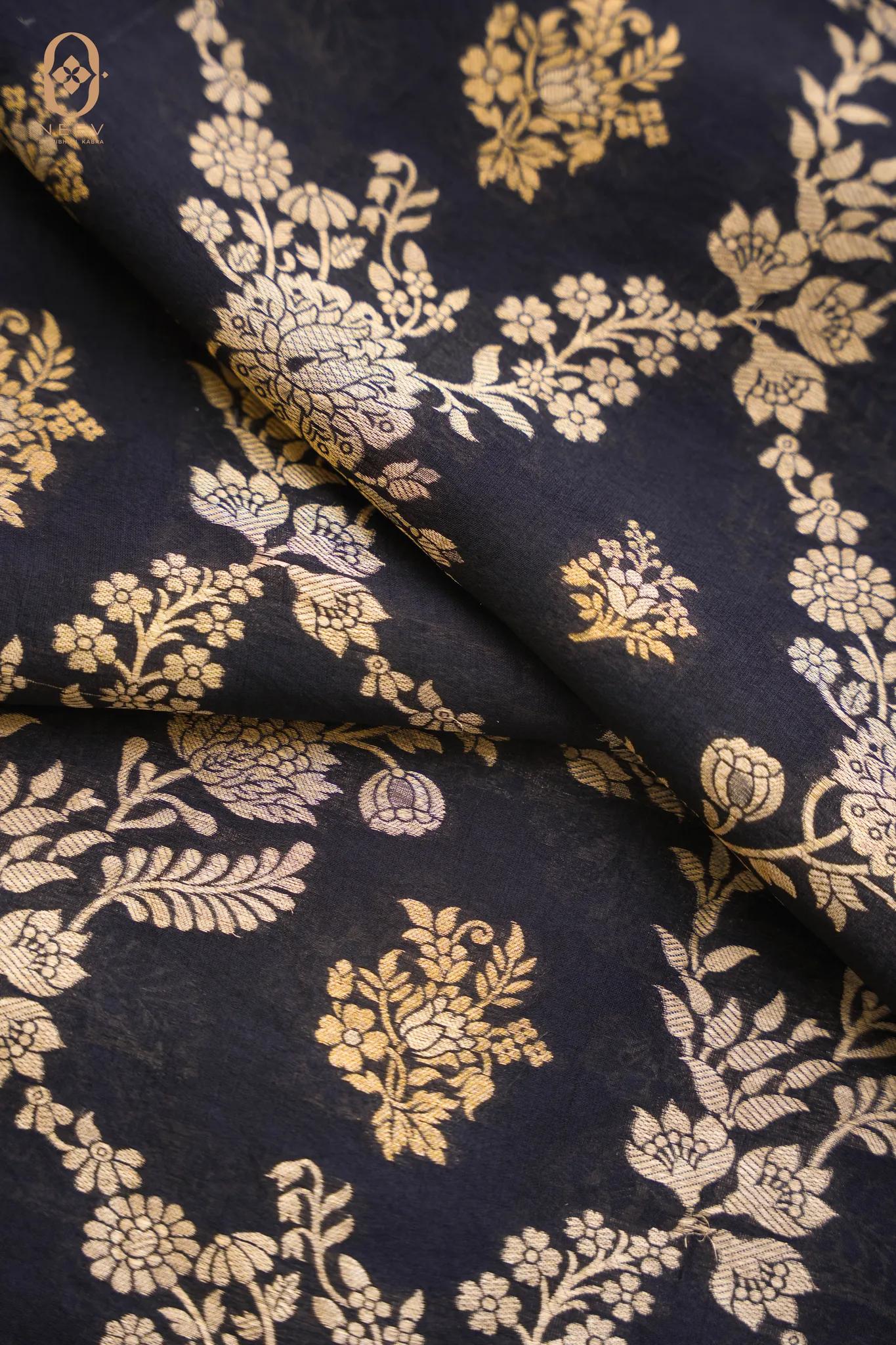 Kora Silk Jaal Fabric