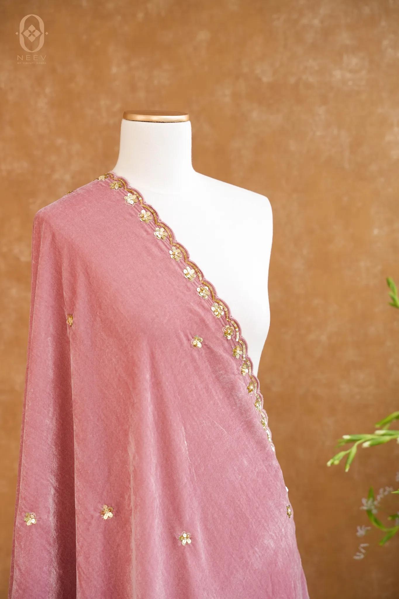 Velvet Handwork Dupatta