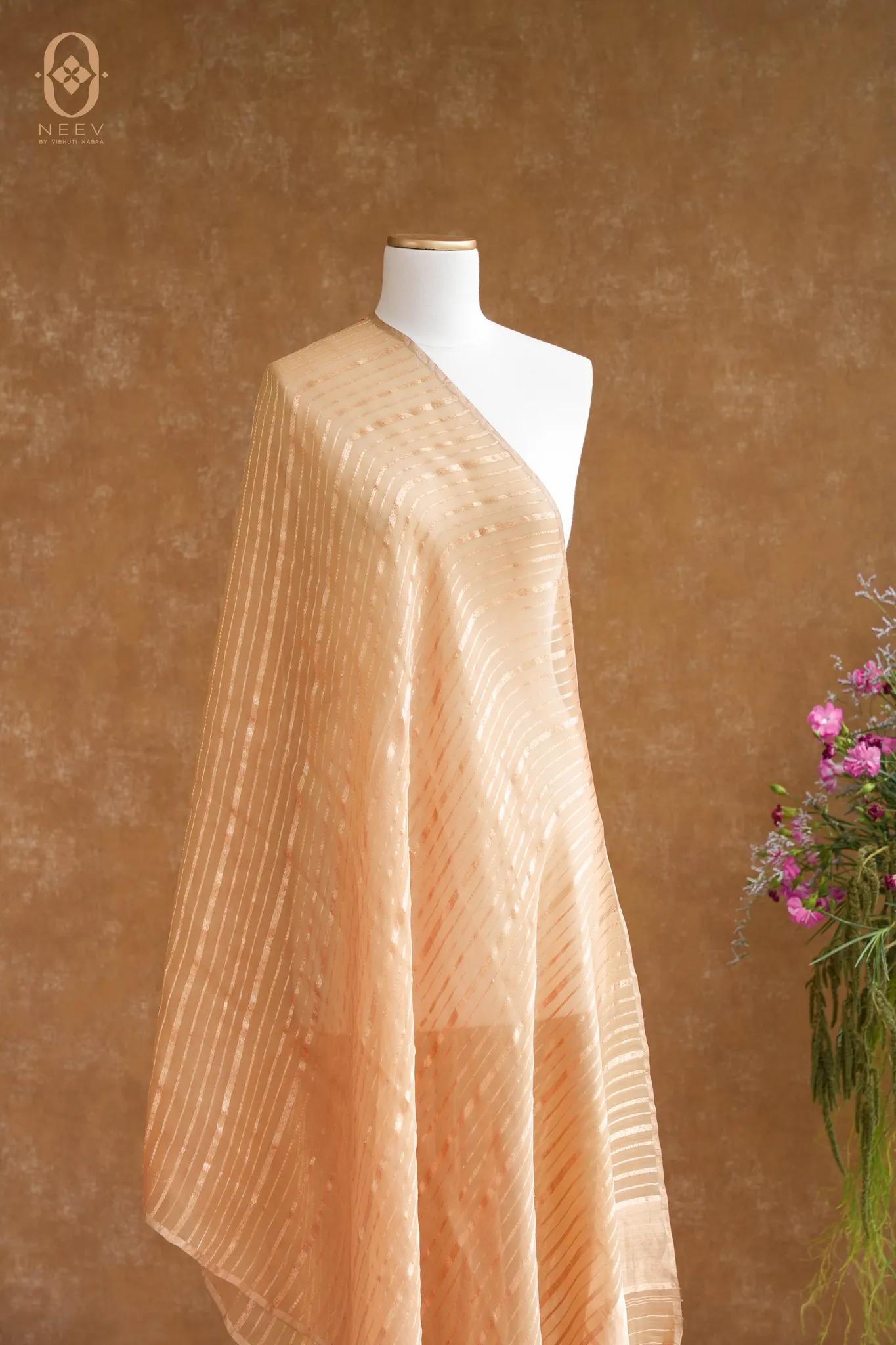 Kora Silk Stripe Dupatta