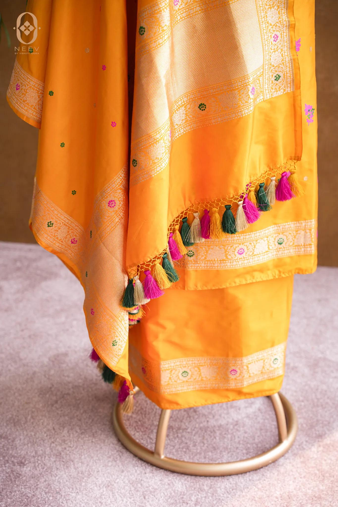 Katan Silk Meenakari Suit Set