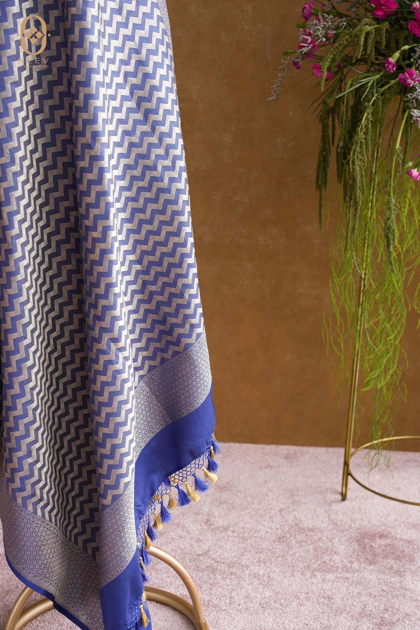 Katan Silk Zig Zag Dupatta