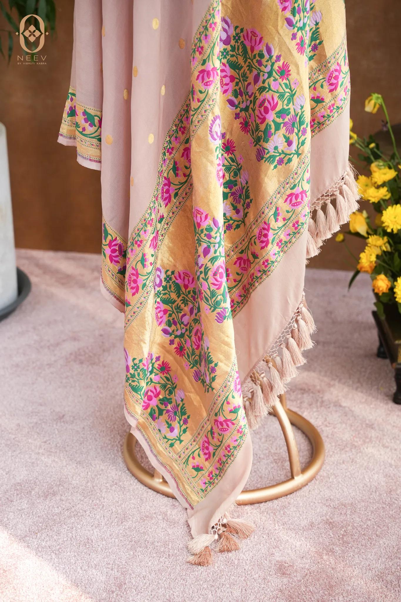 Georgette Meenakari Dupatta