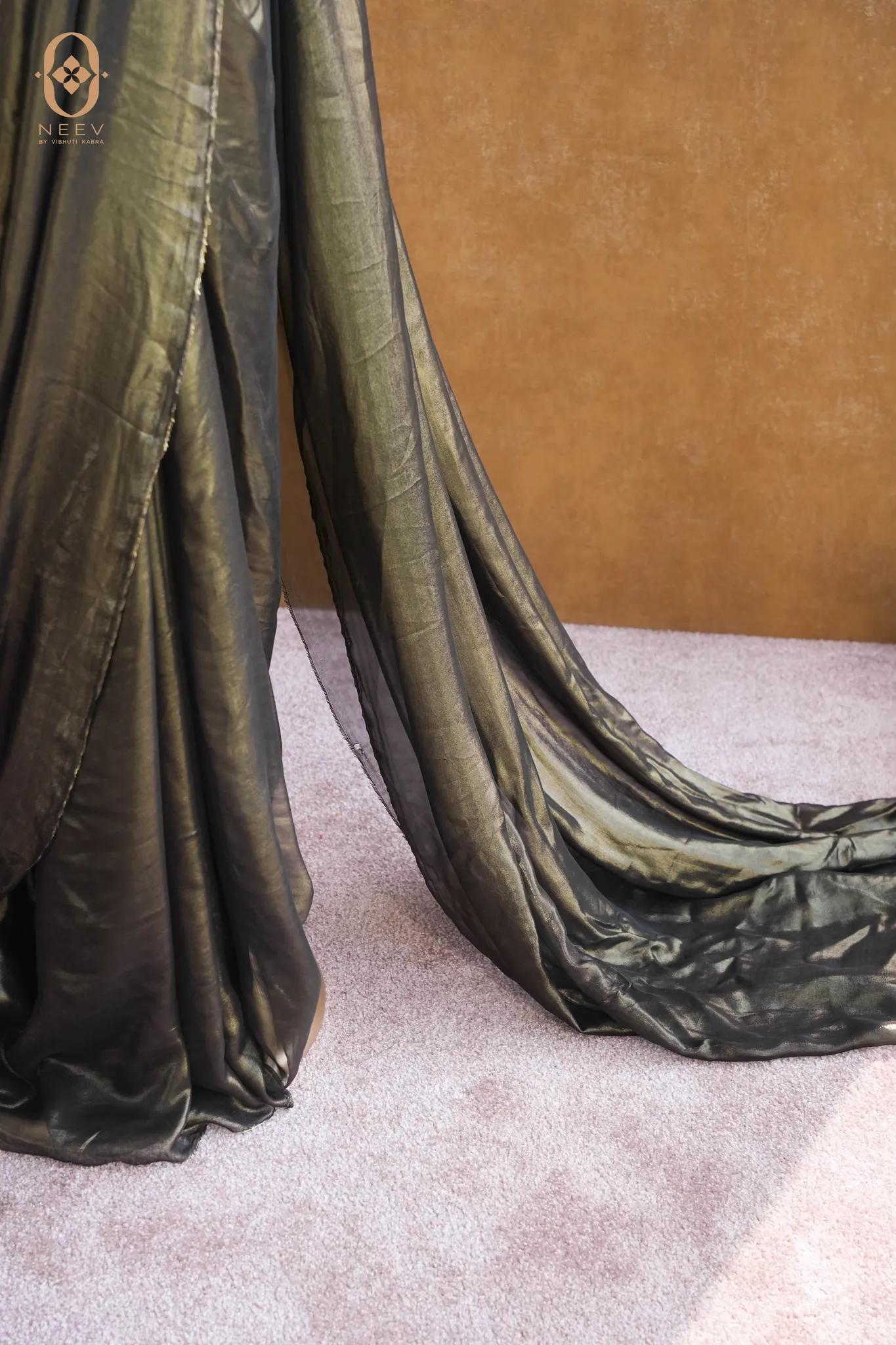 Fire Fly Black Opium Saree