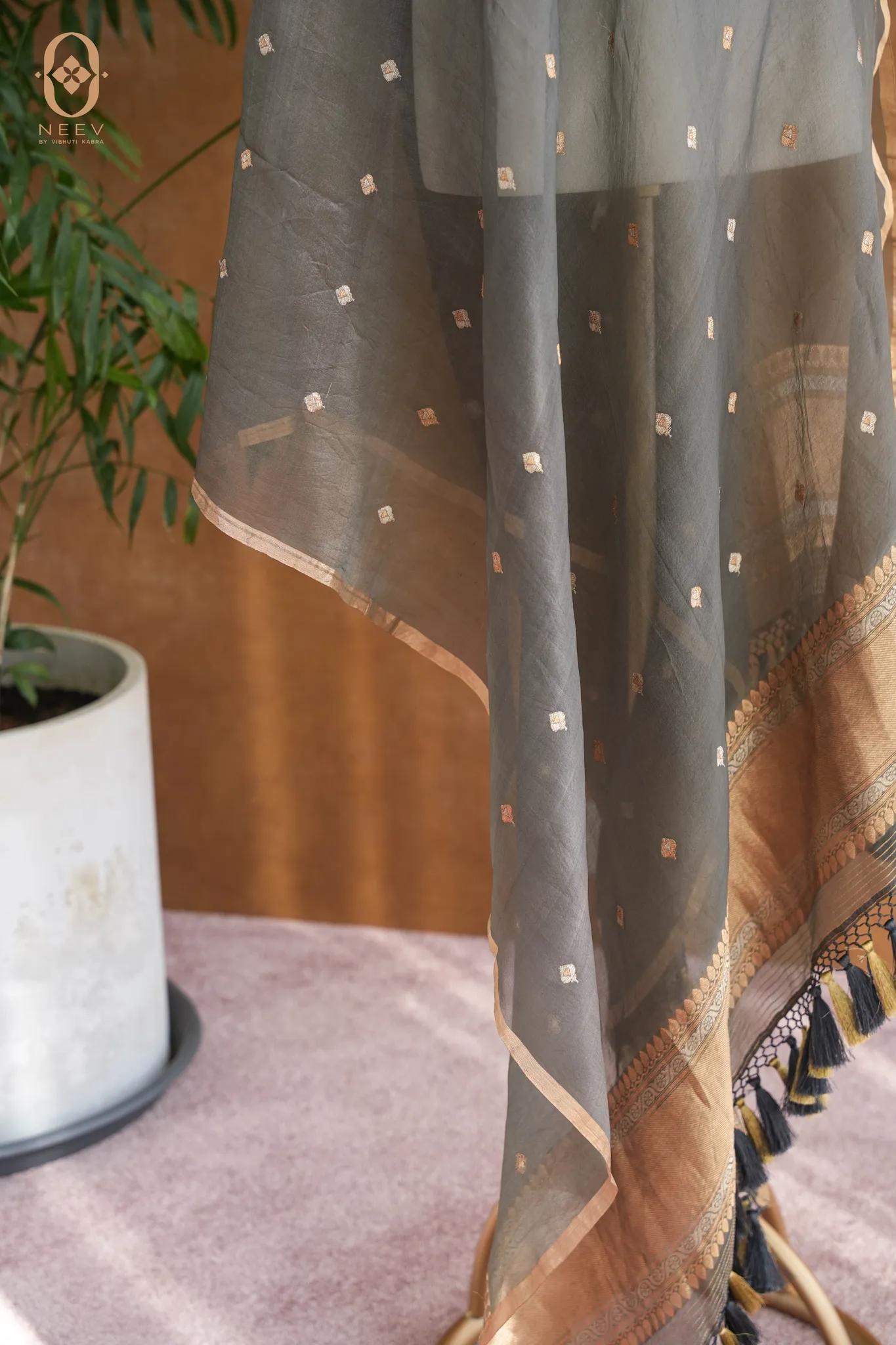 Kora Silk Boota Dupatta