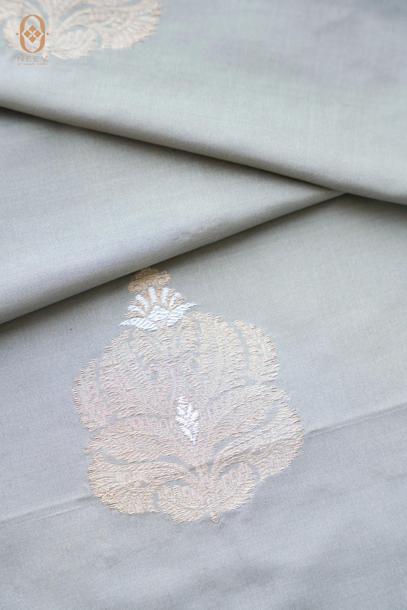 Premium Katan Silk with Sona & Rupa Fabric