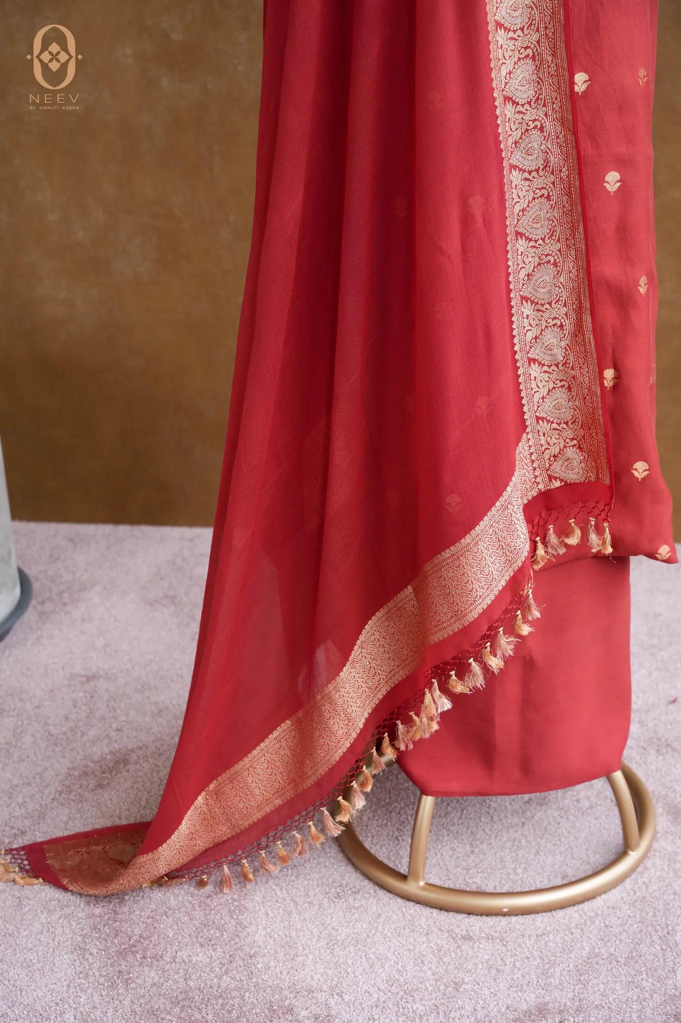 Chinia Silk Boota Suit Set