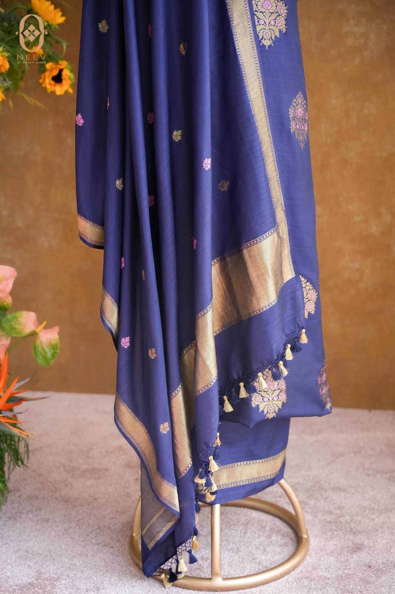 Meenakari Katan Silk Suit Set