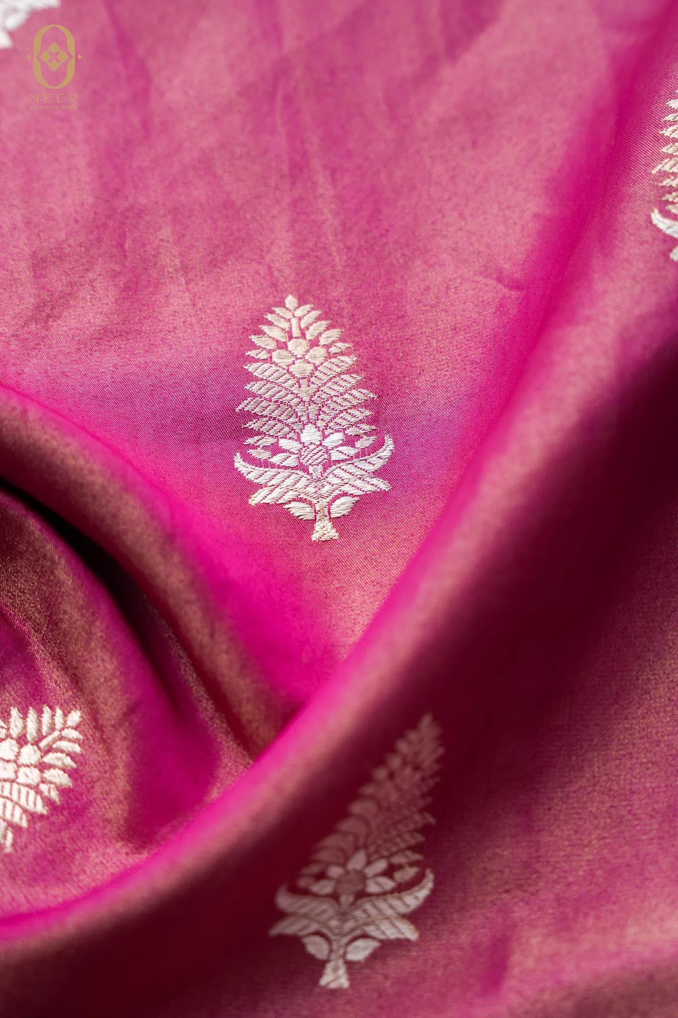 Satin Tissue Boota Fabric