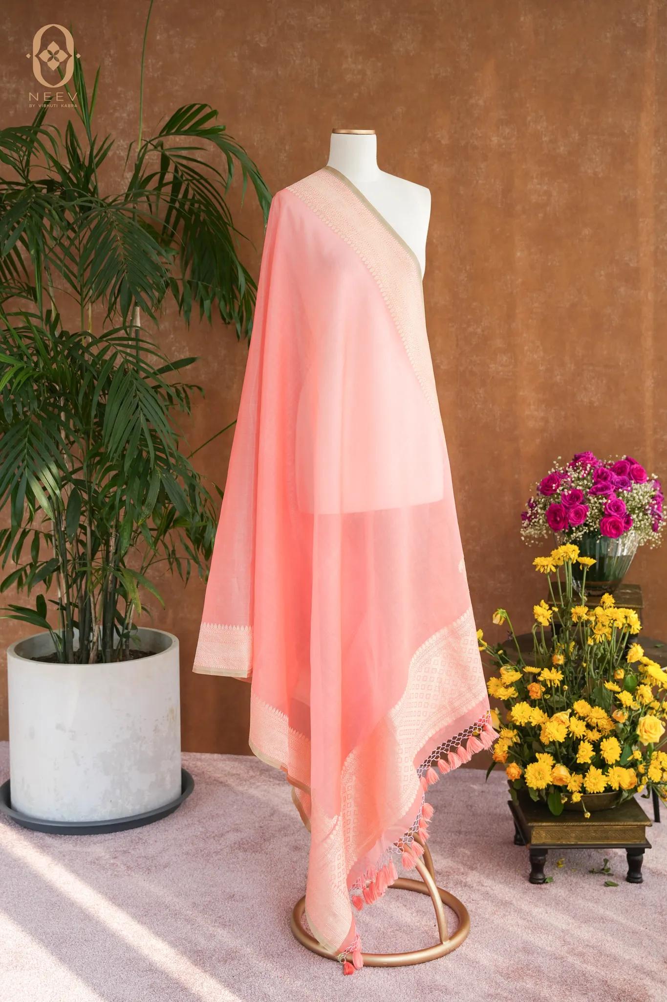 Kora Silk Koniya Dupatta