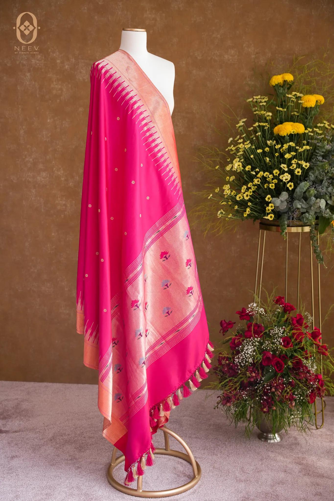 Paithani Katan Silk Dupatta