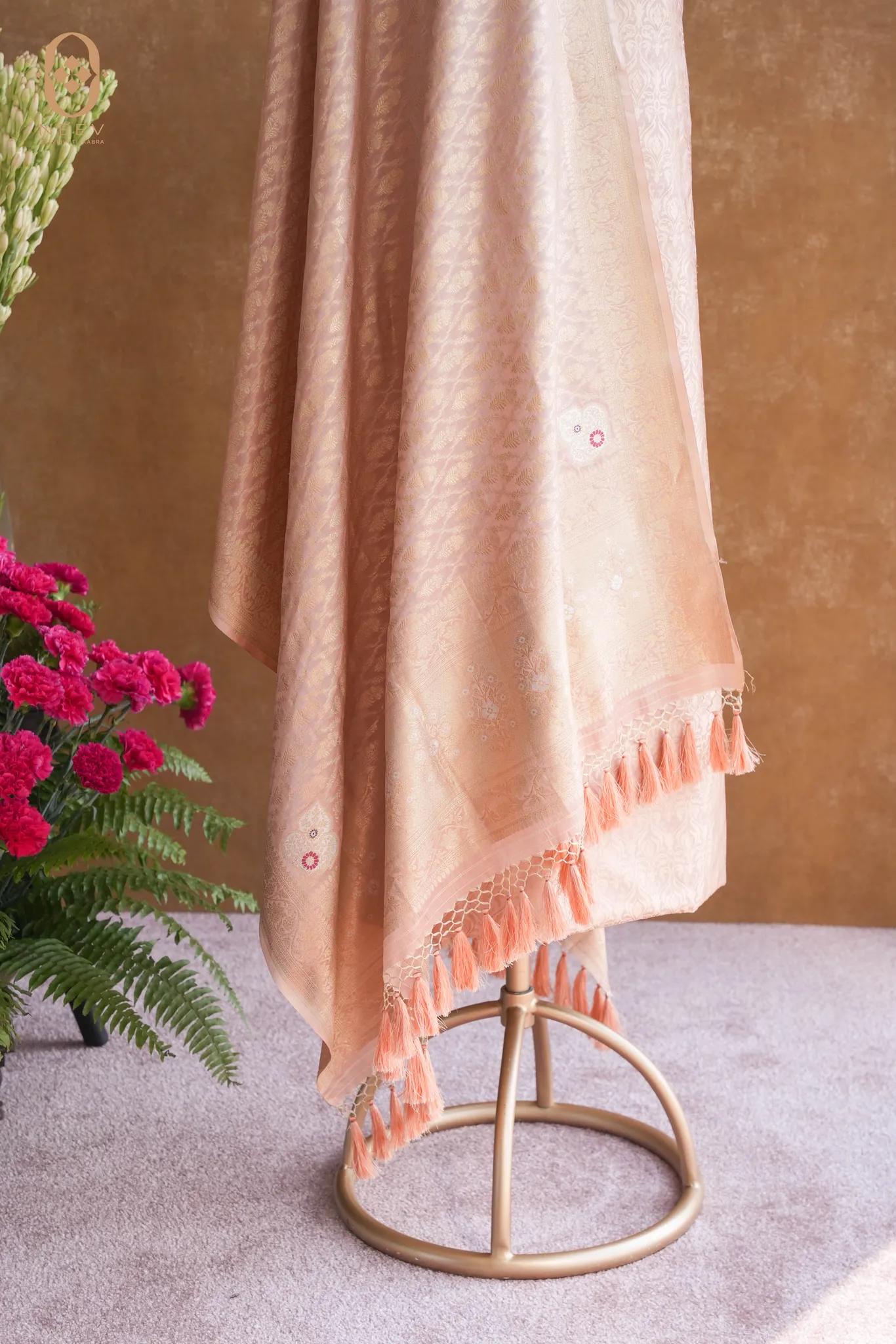 Tanchui Suit Set with Katan Silk Dupatta