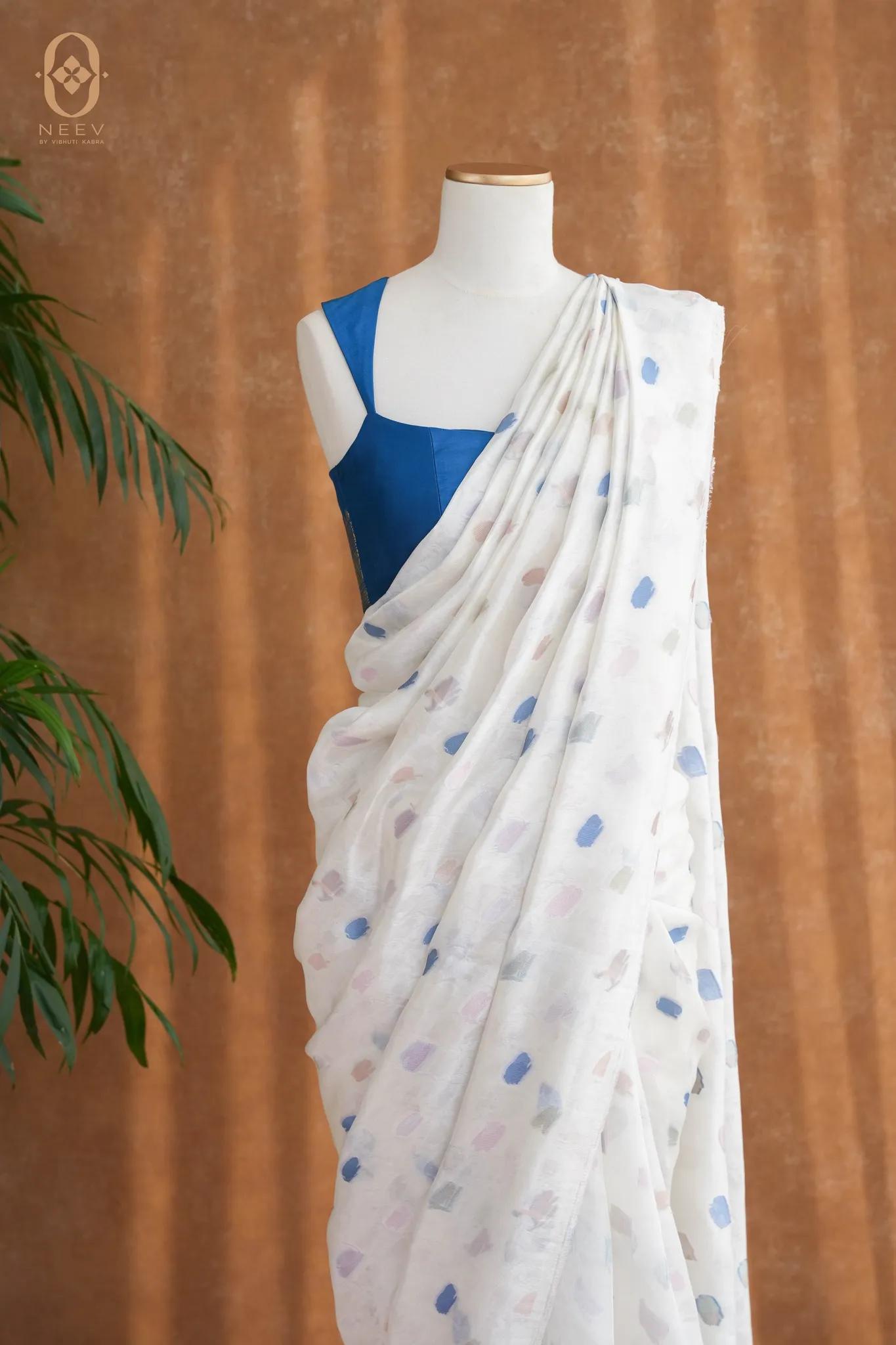 Woven Stroke Silk Saree