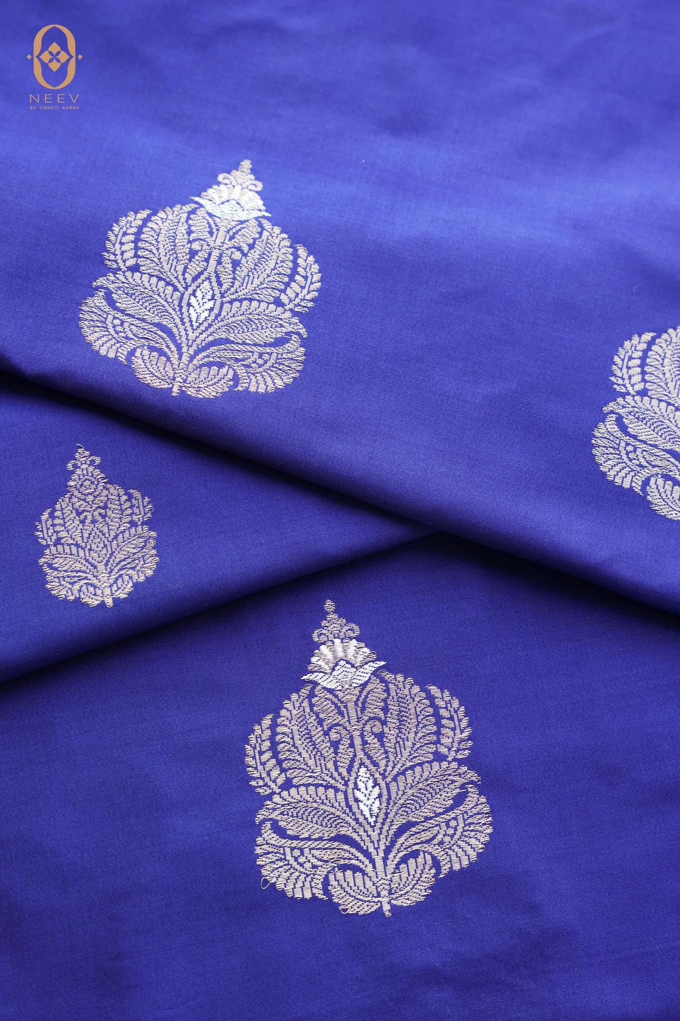 Premium Katan Silk with Sona & Rupa Fabric