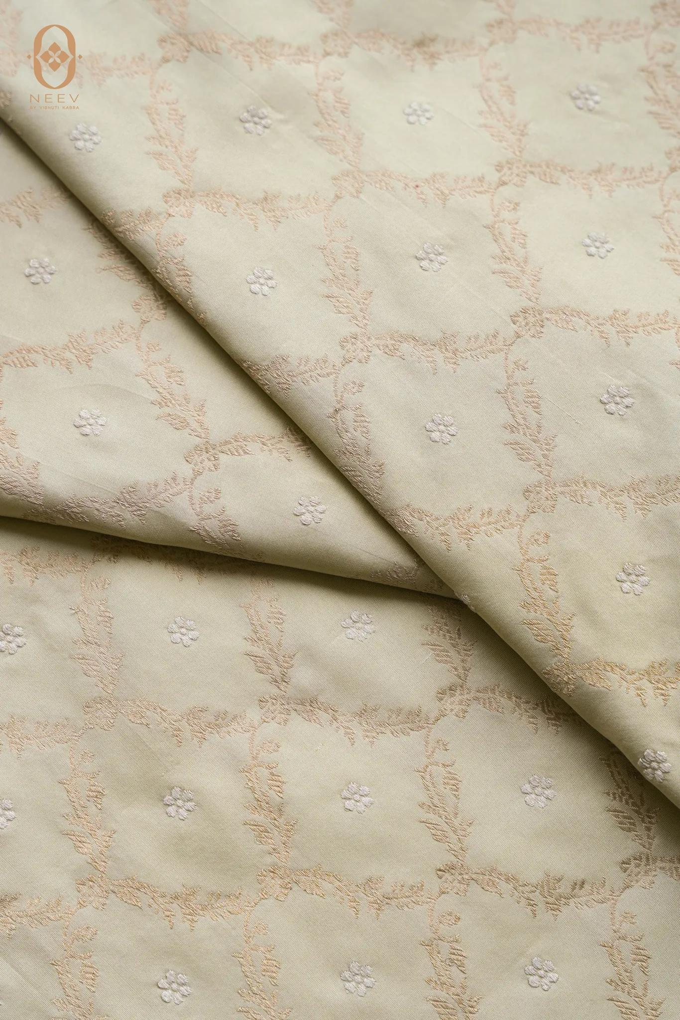 Premium Katan Silk Jaal Fabric
