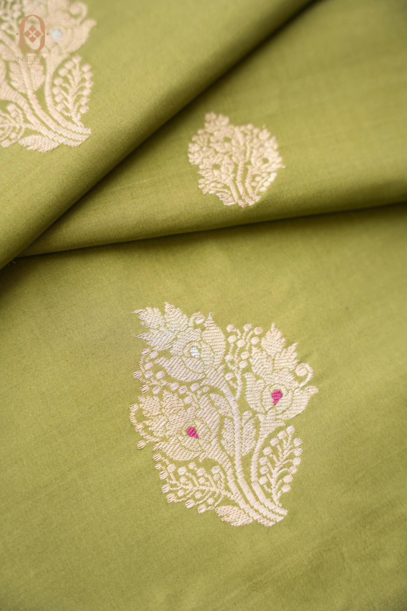 Katan Silk Boota Fabric