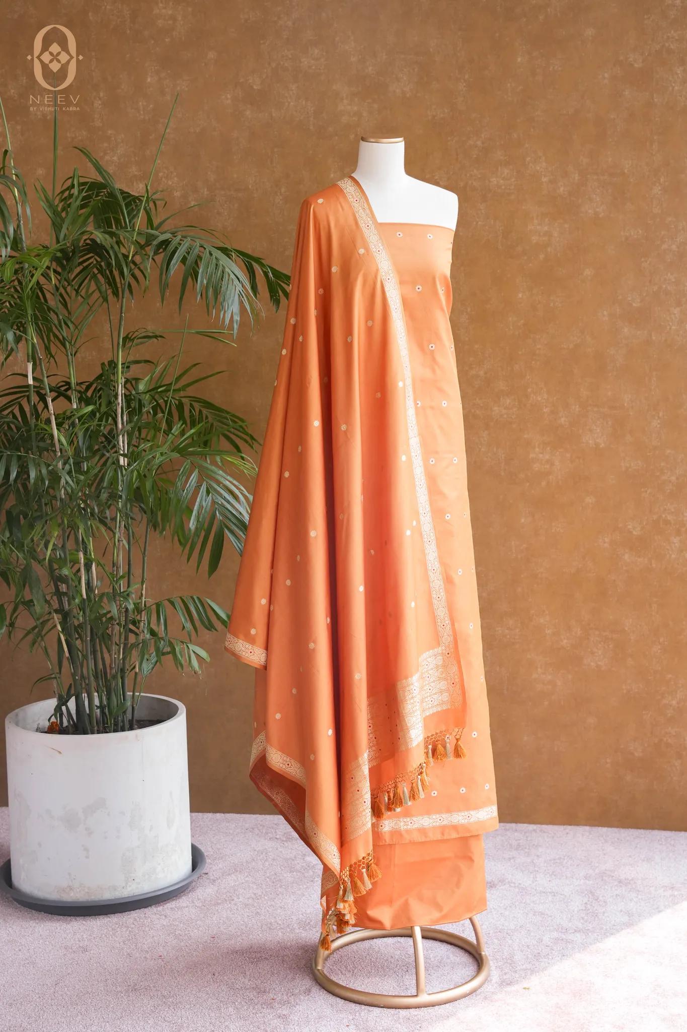 Meenakari Katan Silk Suit Set