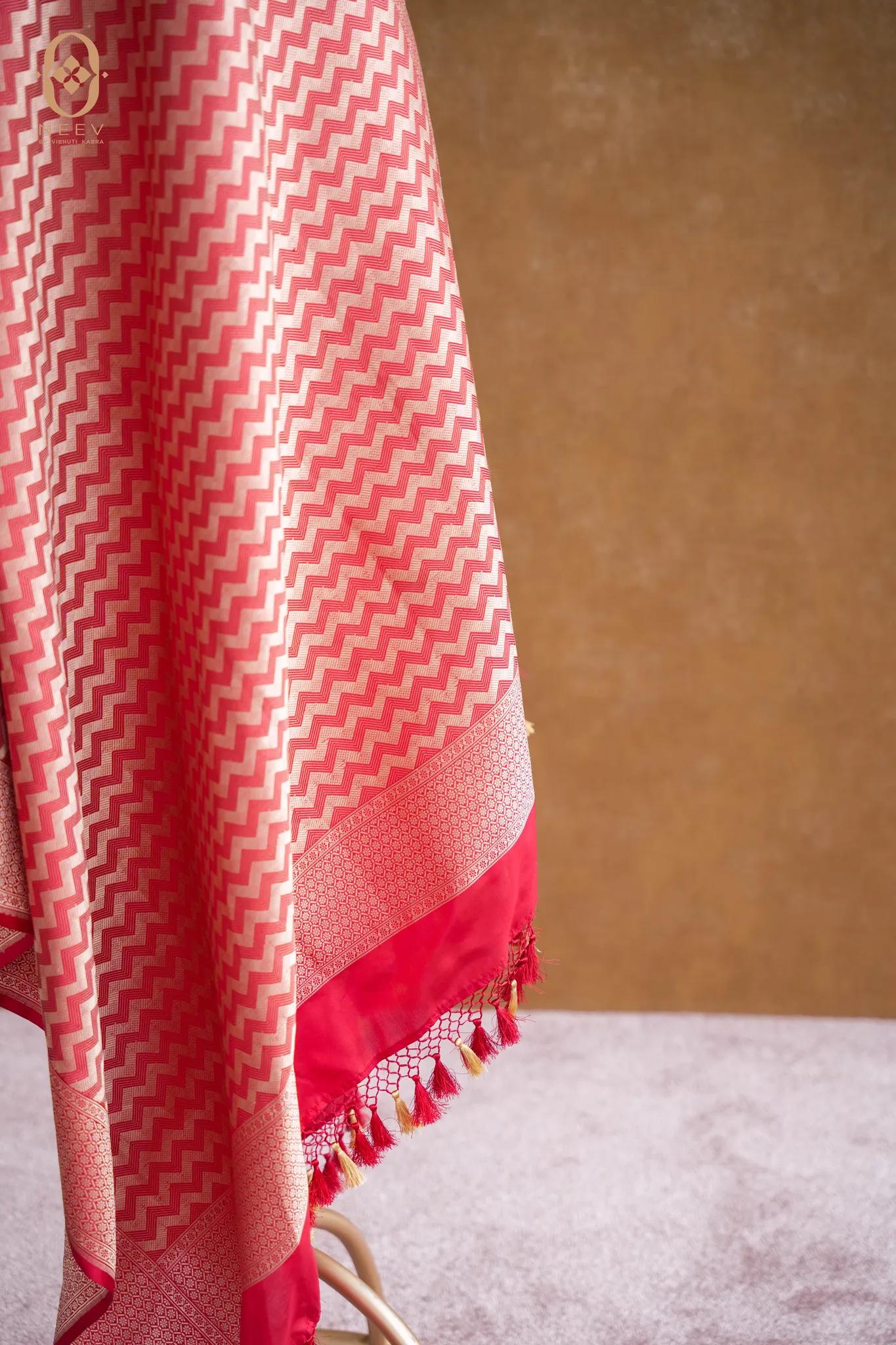 Katan Silk Zig Zag Dupatta