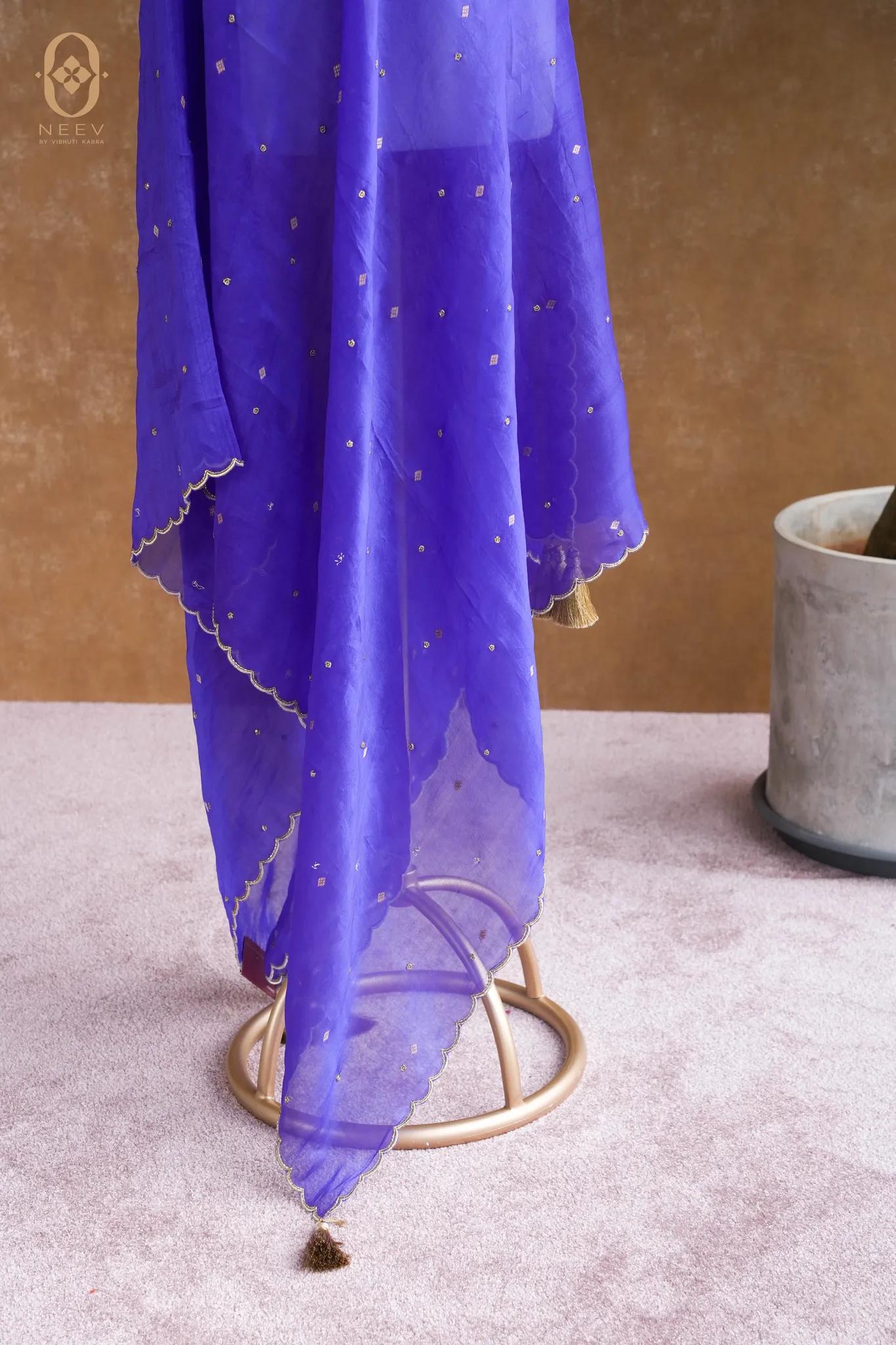 Kora Silk Handwork Dupatta