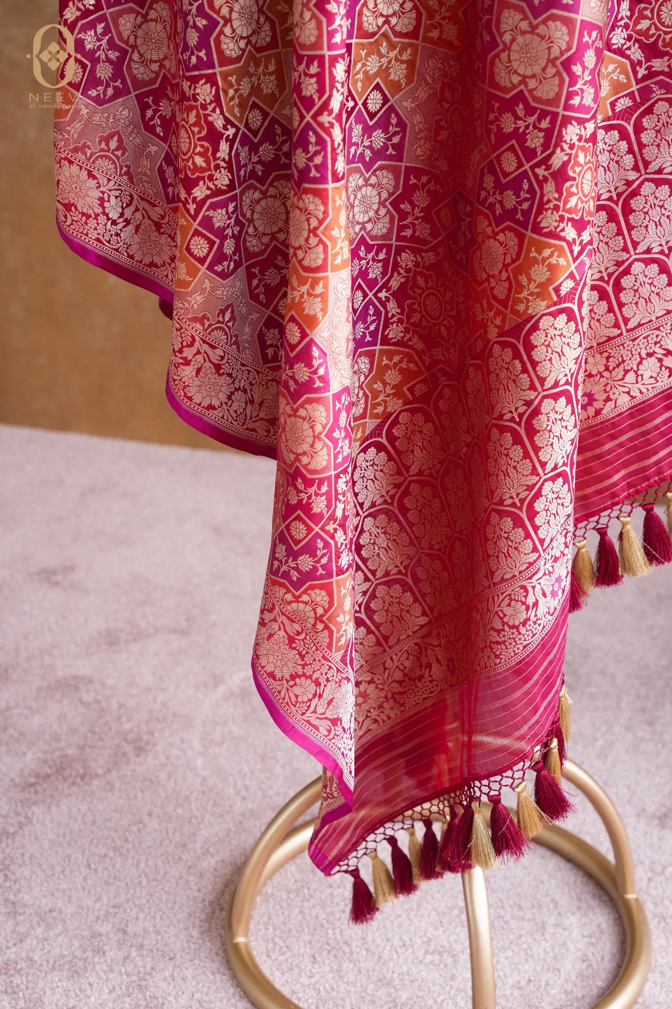 Katan Silk Multi Colour Dupatta