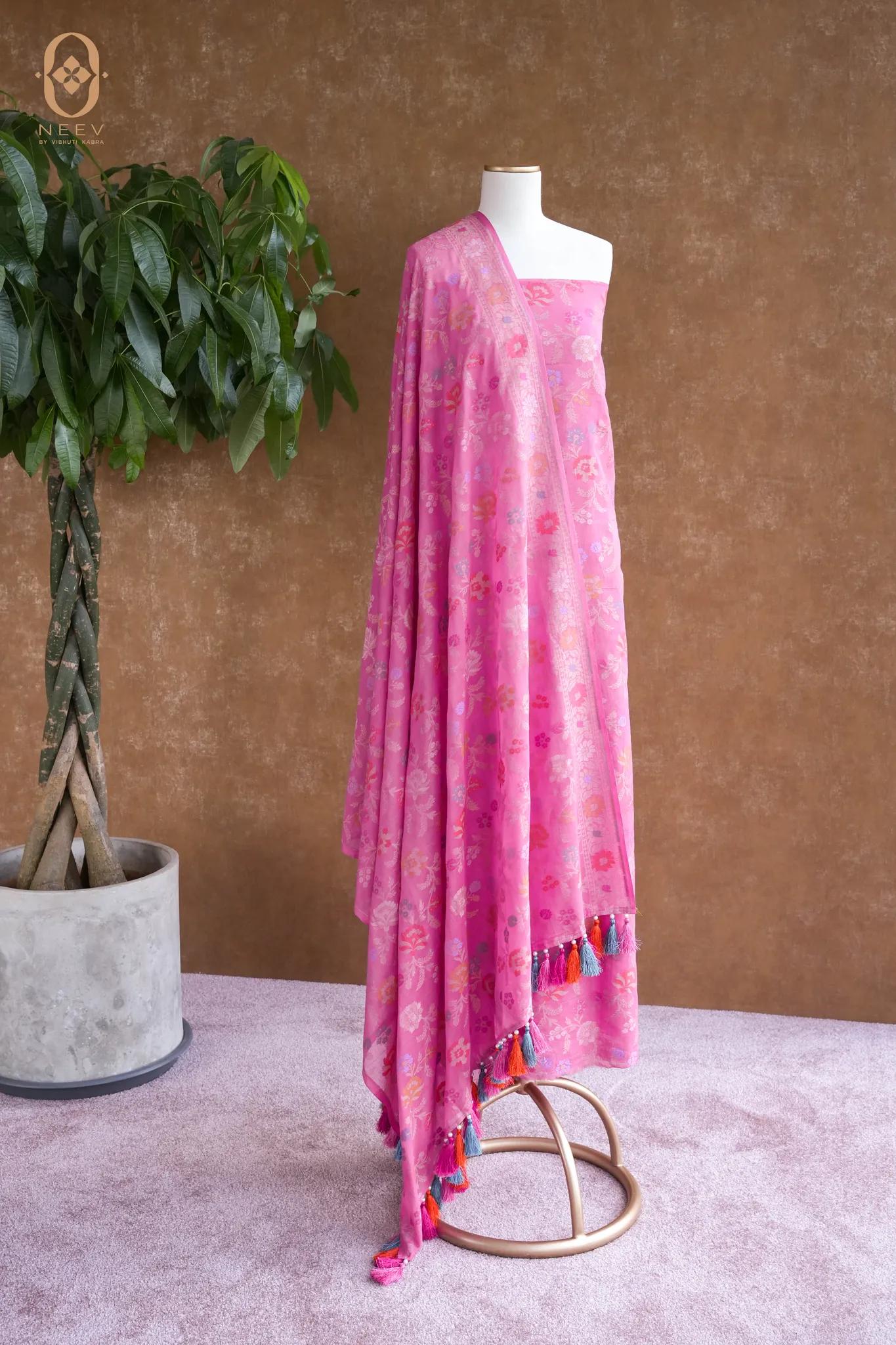 Ektara Cotton Multi Meenakari Suit Set