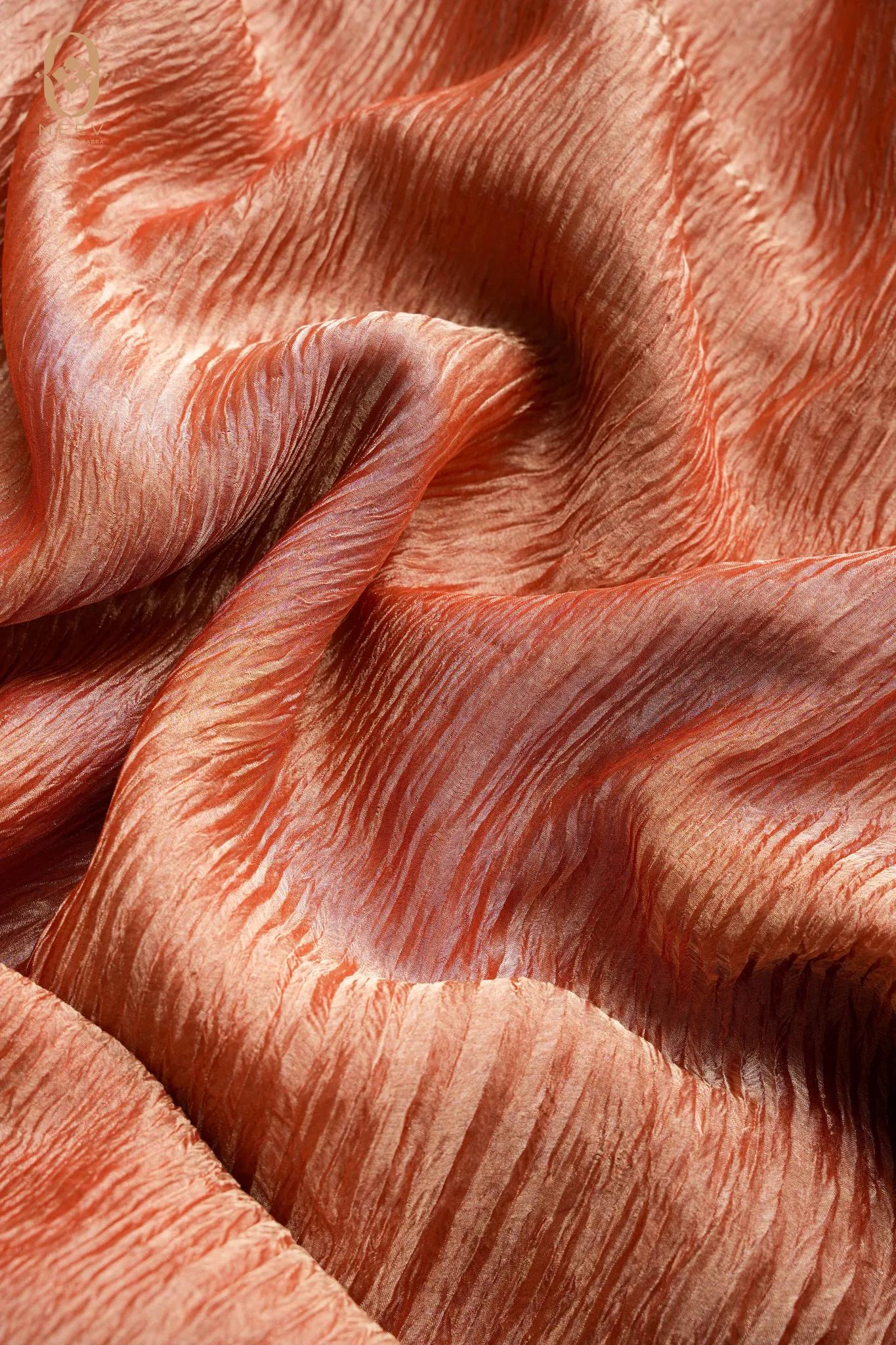 Crushed Tissue Silk Fabric