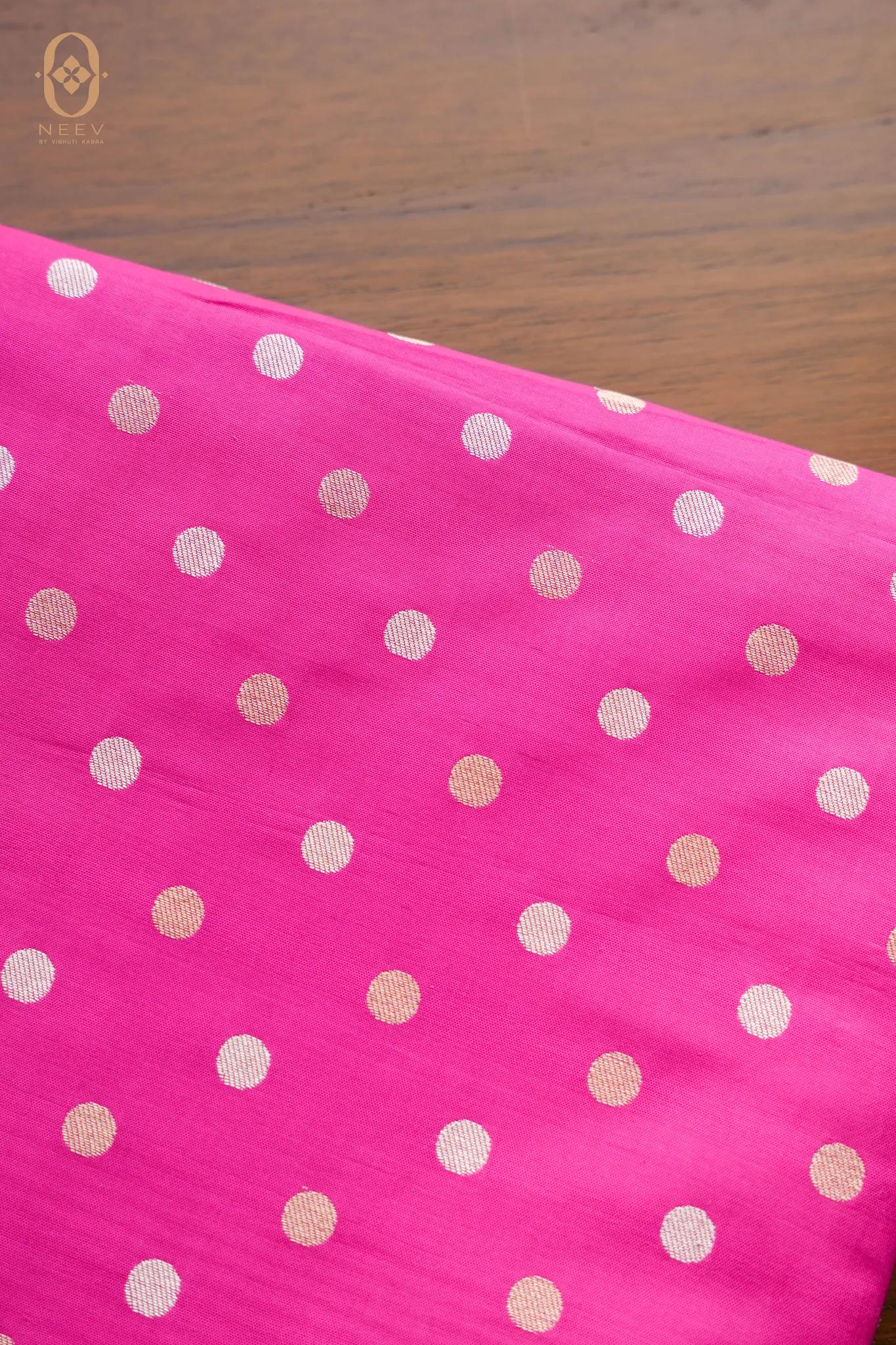Katan Silk Polka Boota Fabric