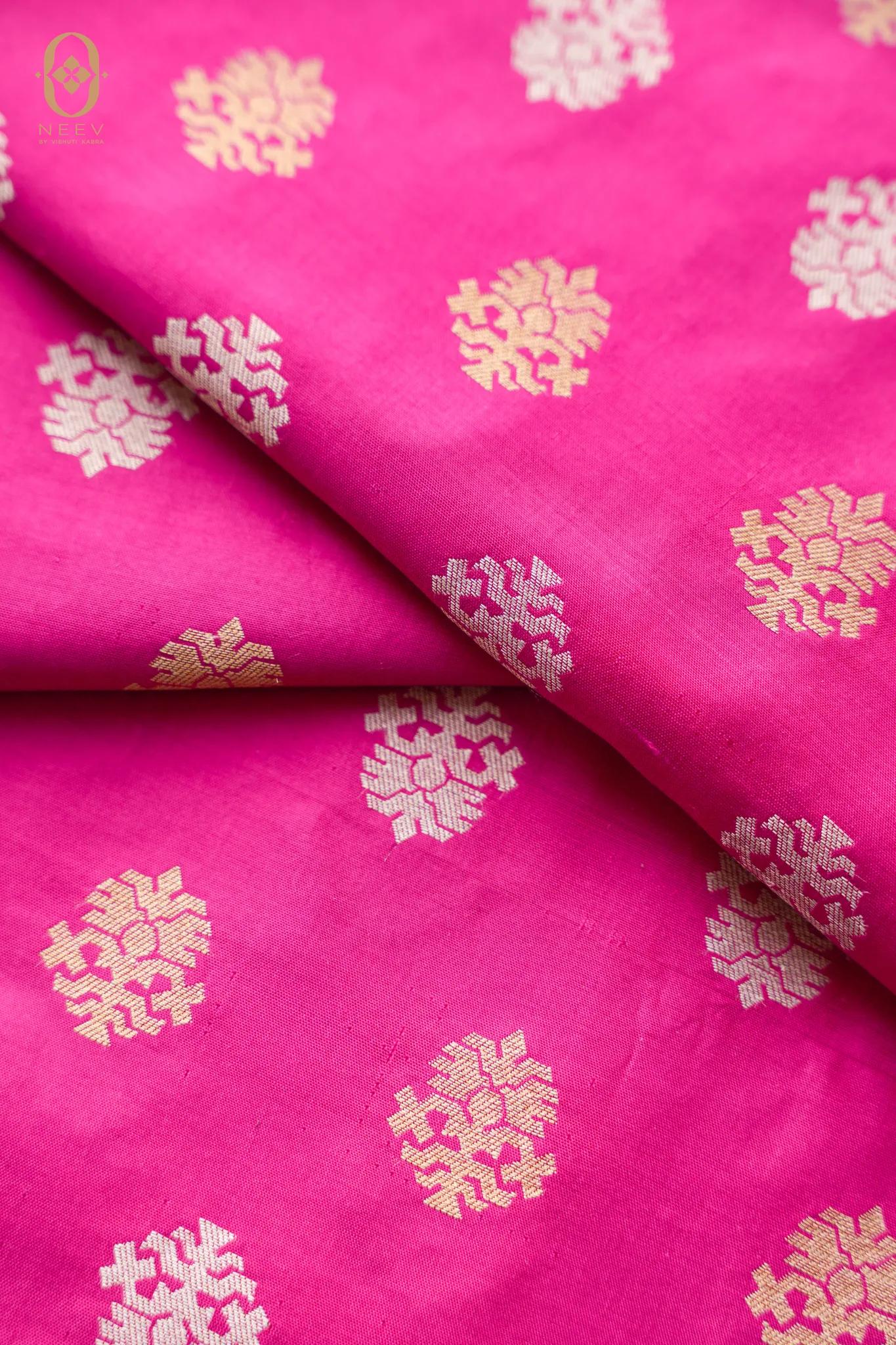 Katan Silk Boota Fabric