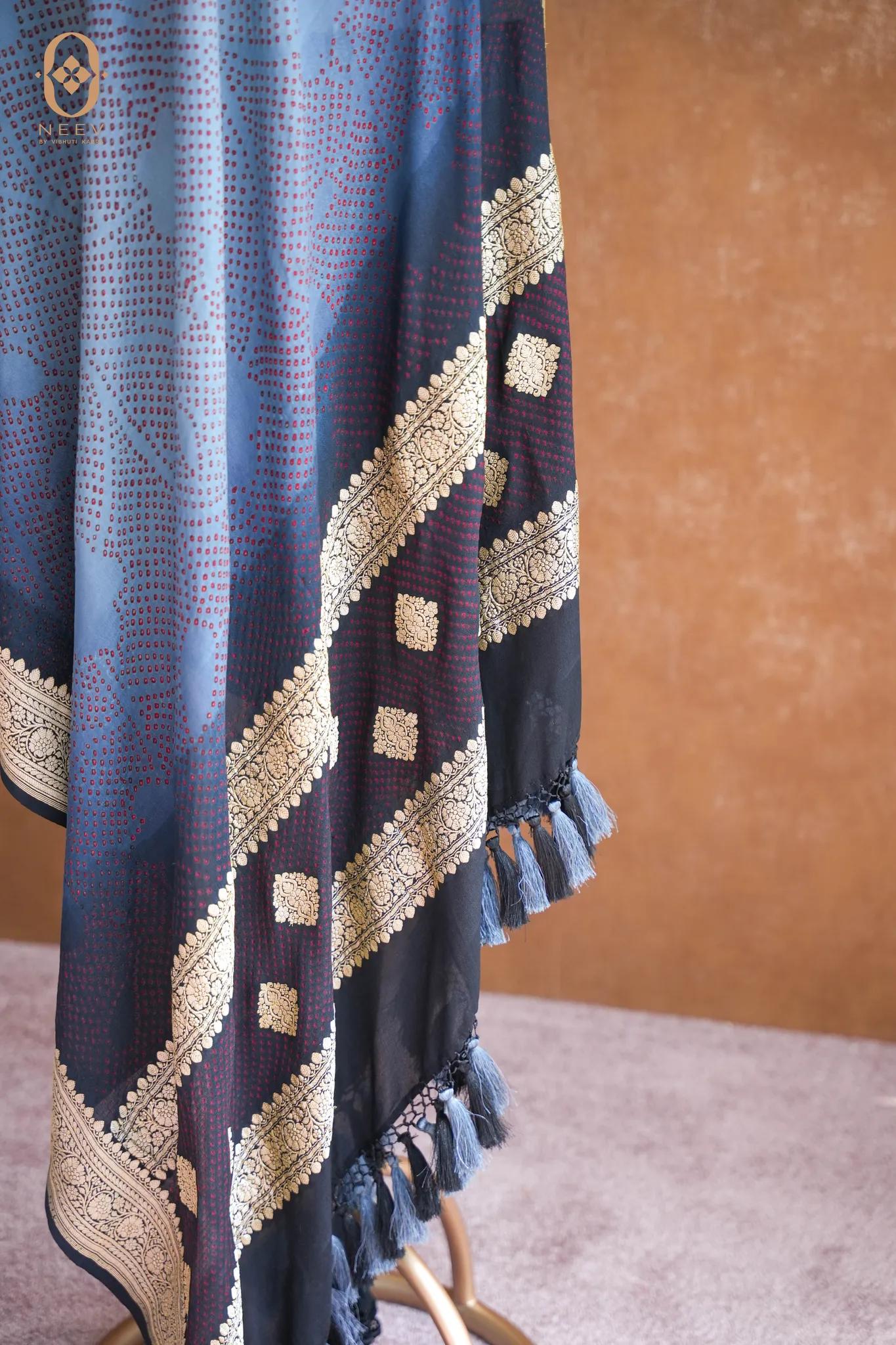 Ombre Bandhani Dupatta