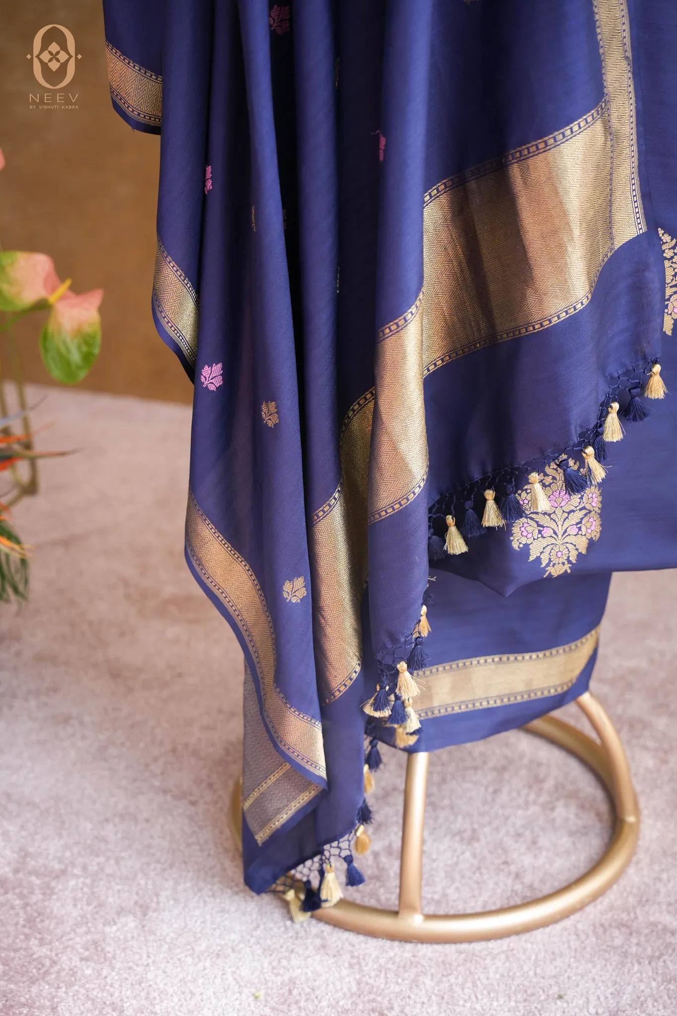 Meenakari Katan Silk Suit Set